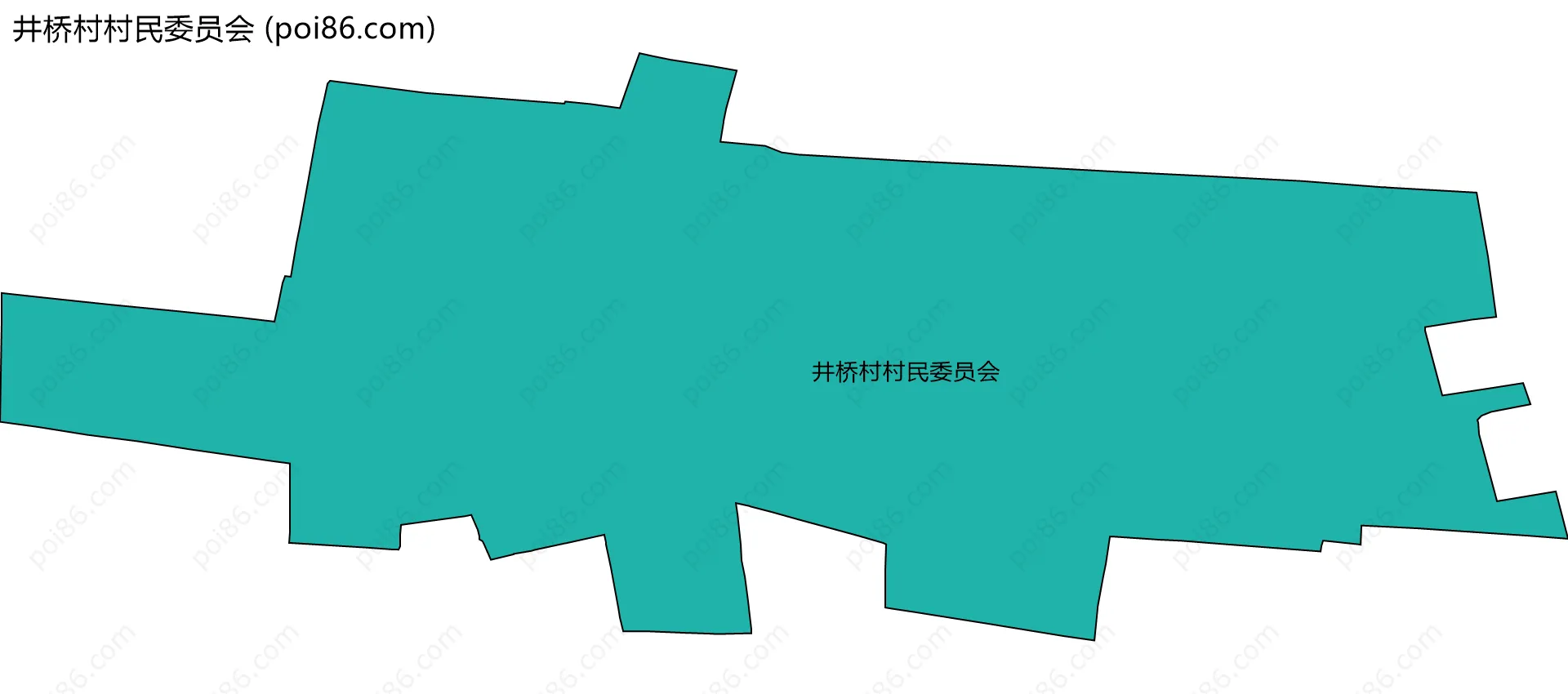 井桥村村民委员会边界地图