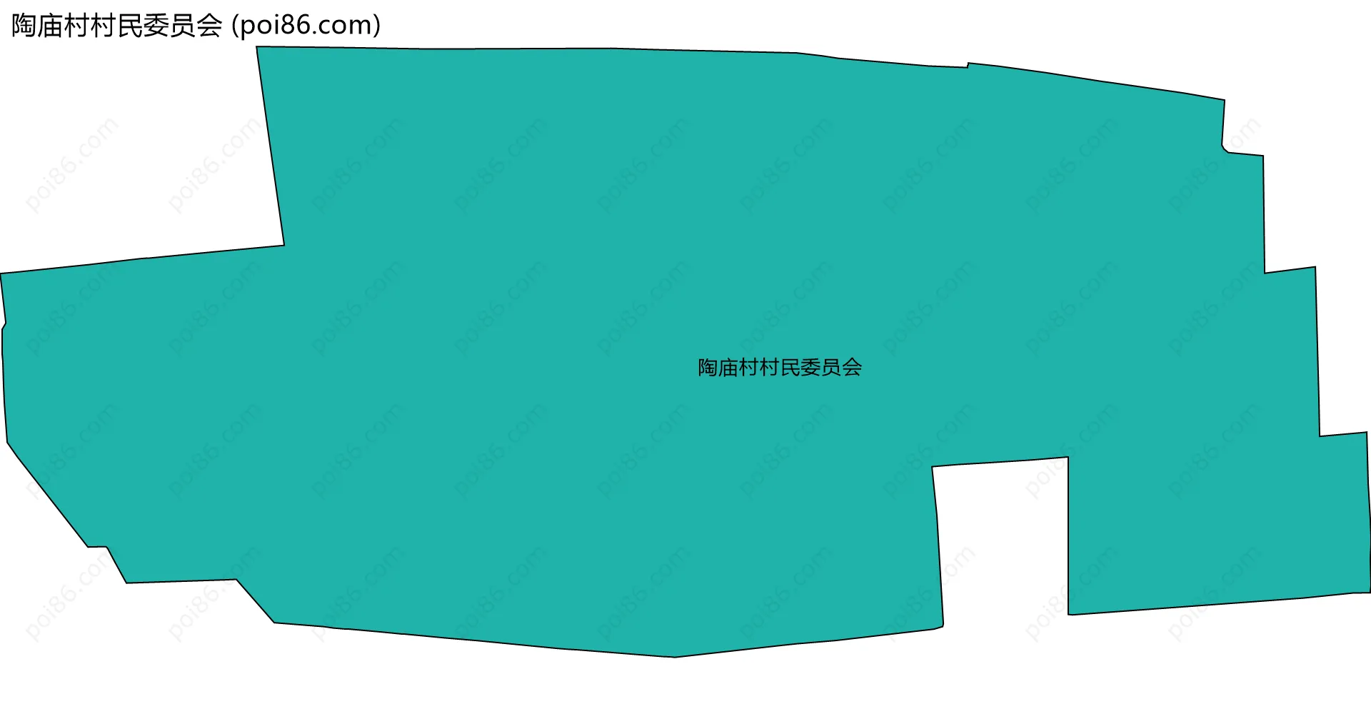 陶庙村村民委员会边界地图