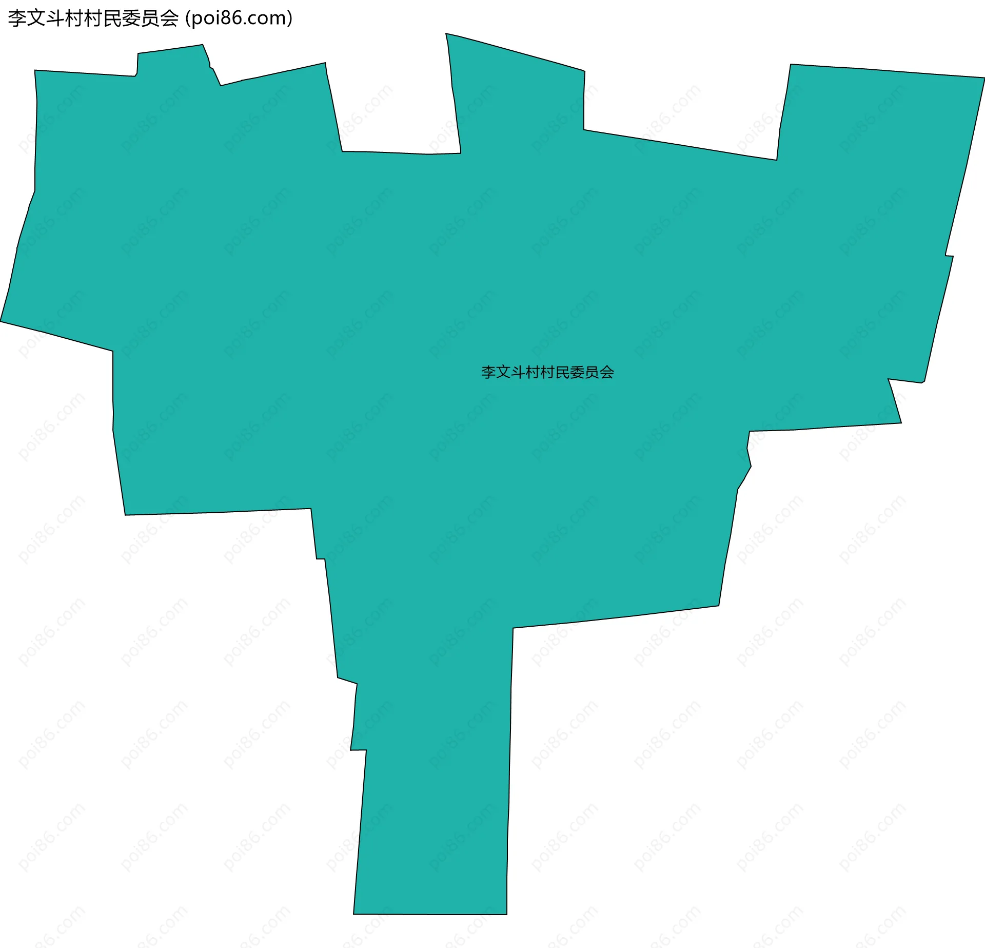 李文斗村村民委员会边界地图