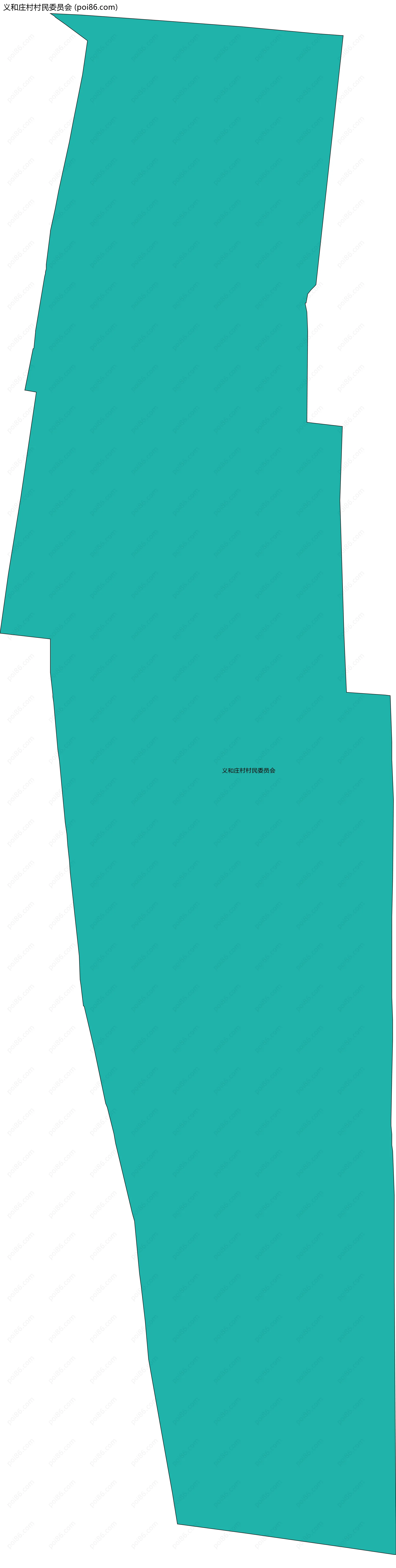 义和庄村村民委员会边界地图