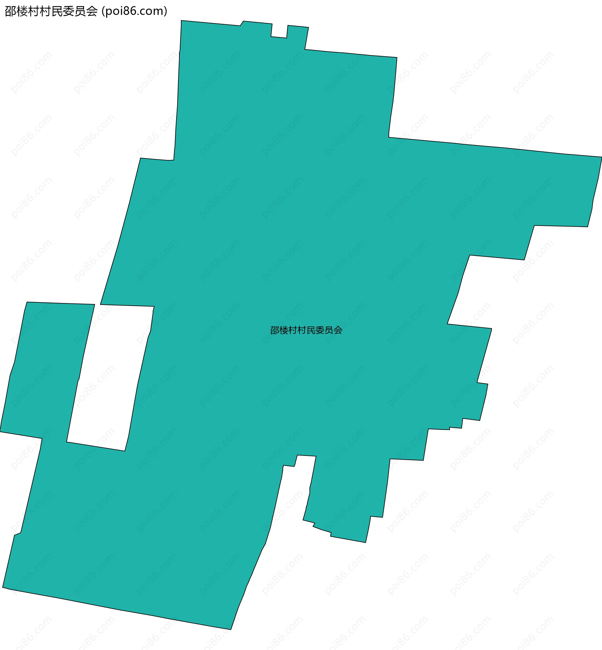 邵楼村村民委员会边界地图