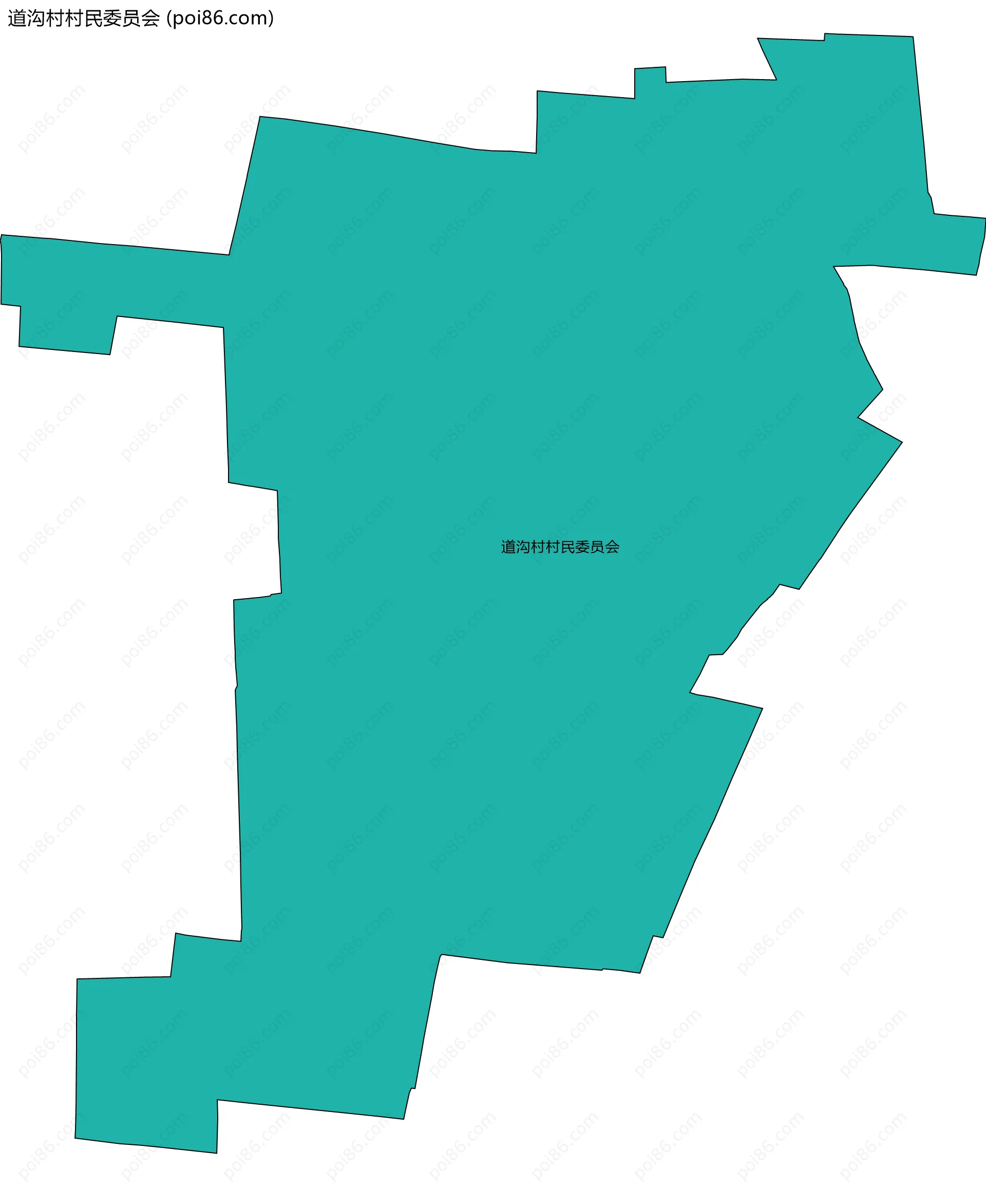 道沟村村民委员会边界地图