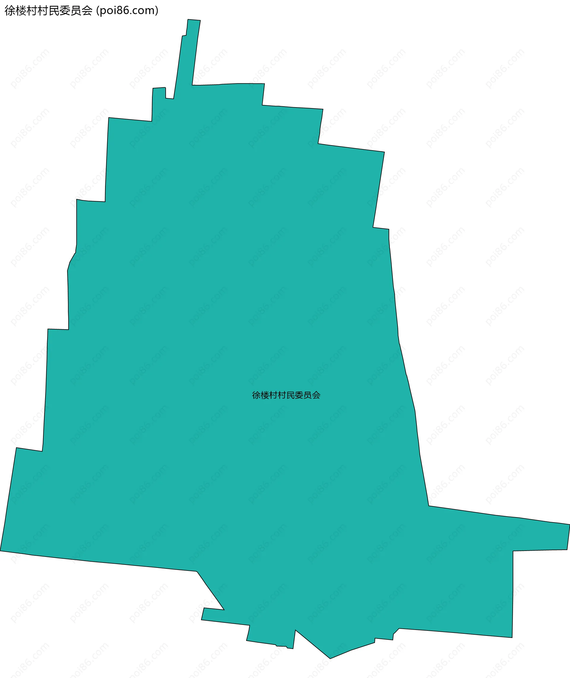 徐楼村村民委员会边界地图