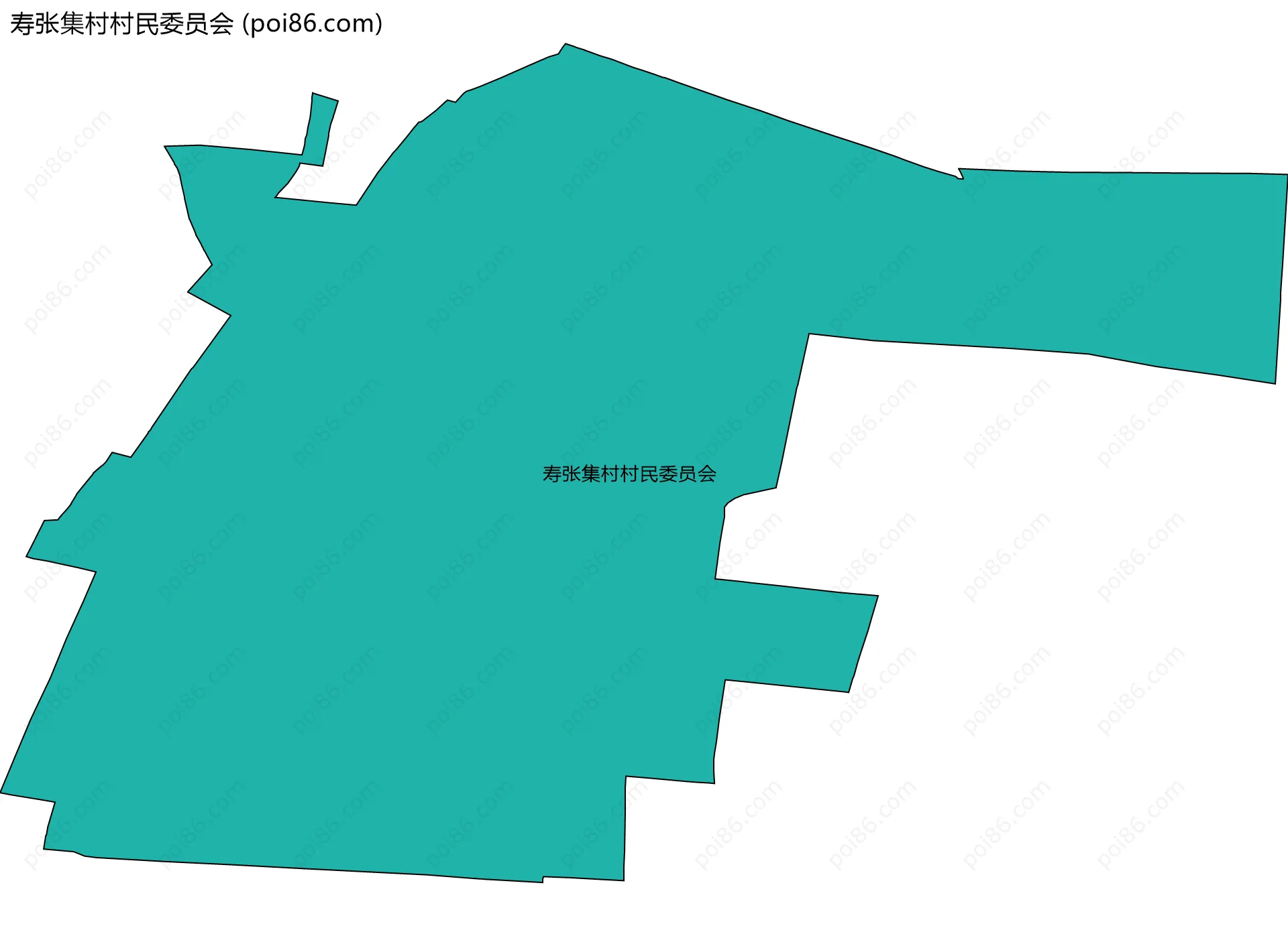 寿张集村村民委员会边界地图