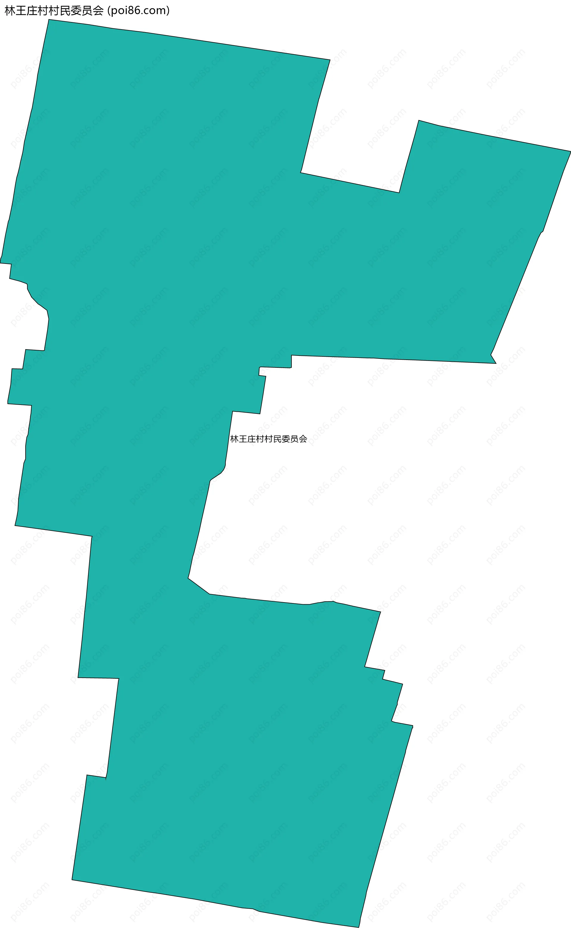 林王庄村村民委员会边界地图