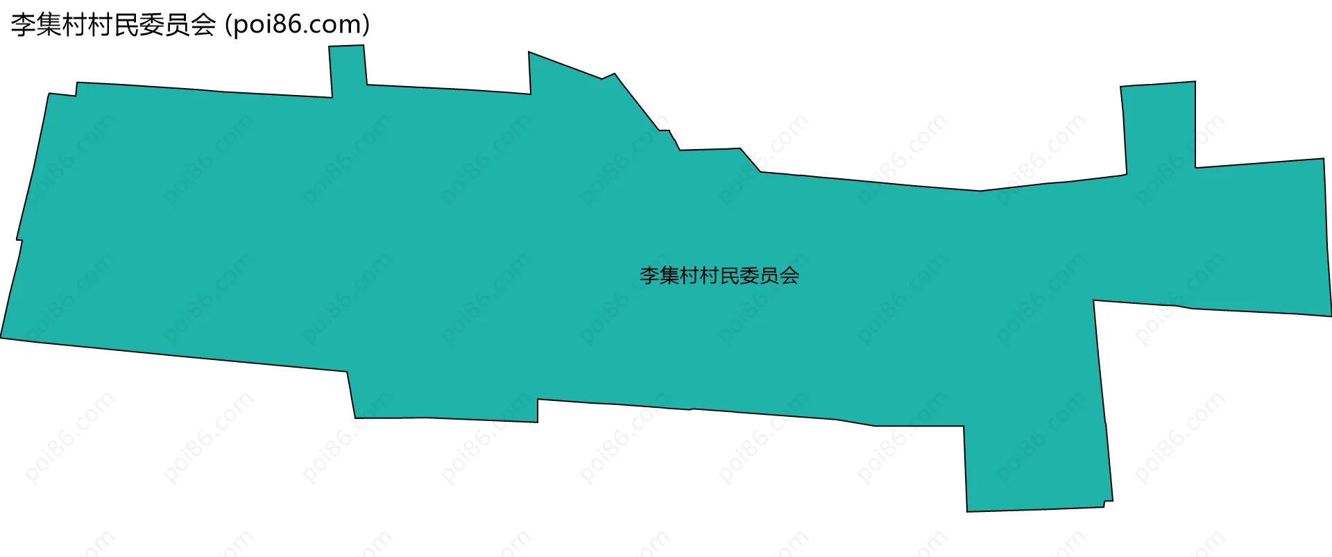 李集村村民委员会边界地图