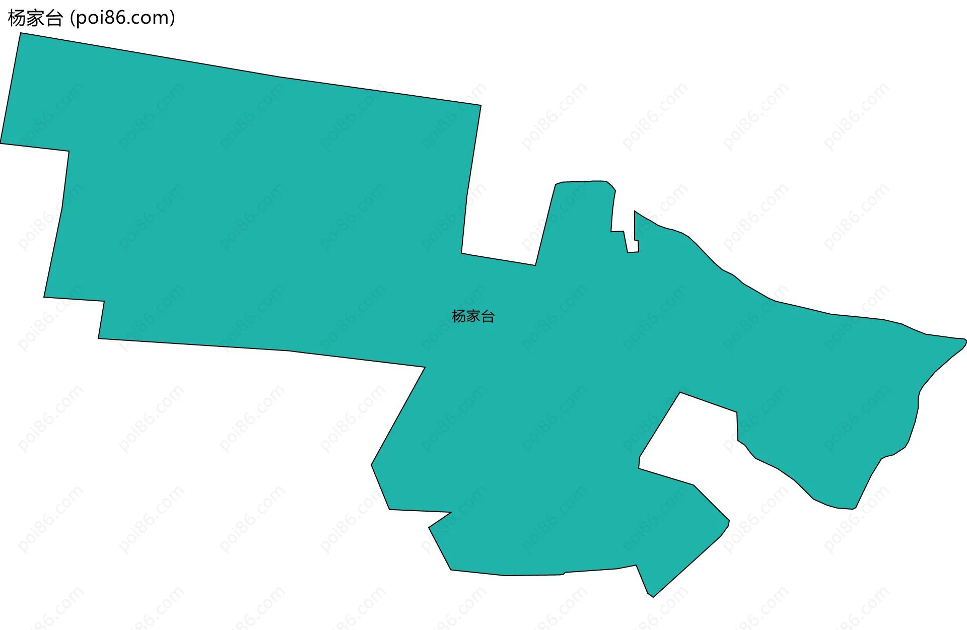 杨家台边界地图