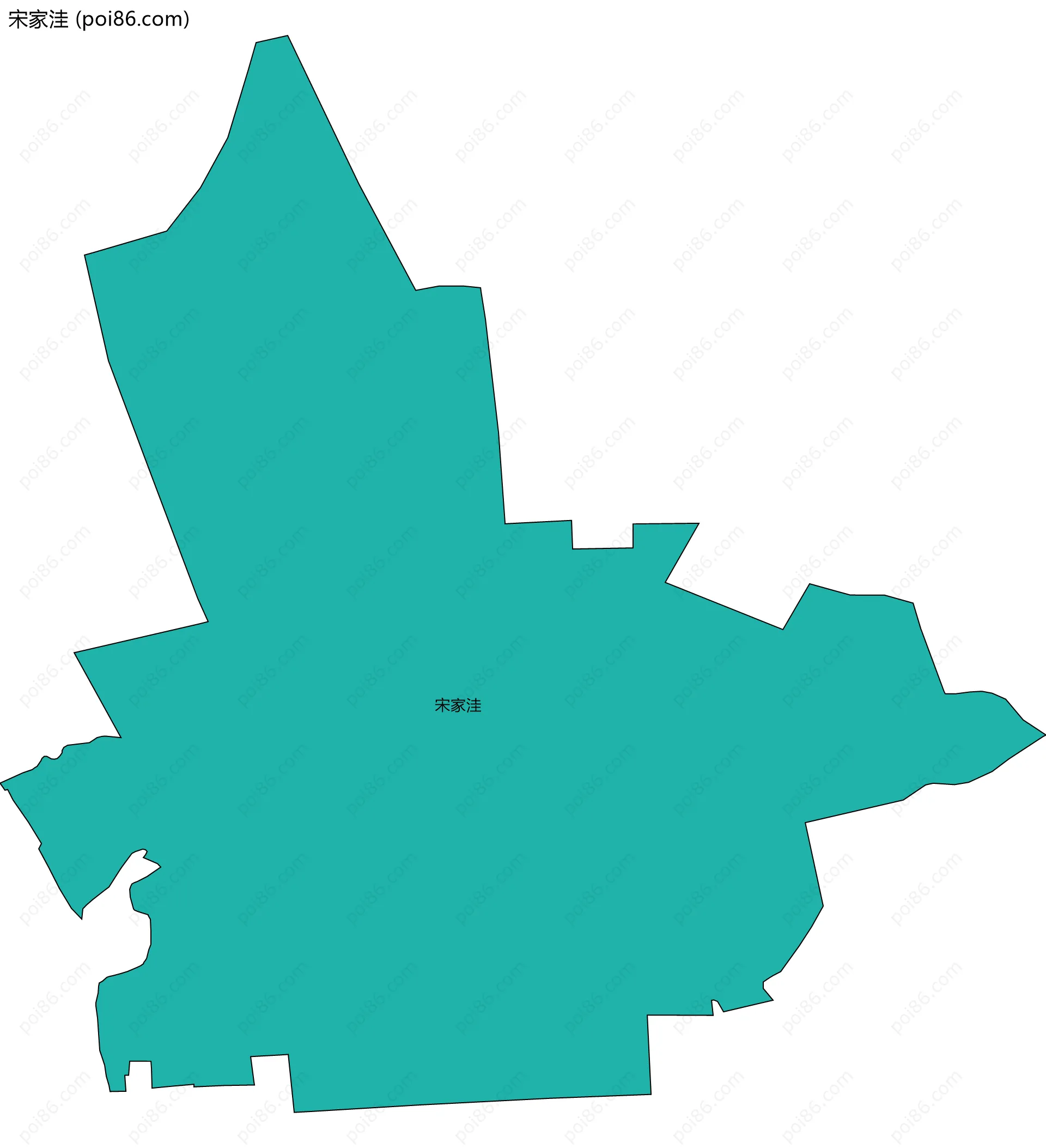 宋家洼边界地图