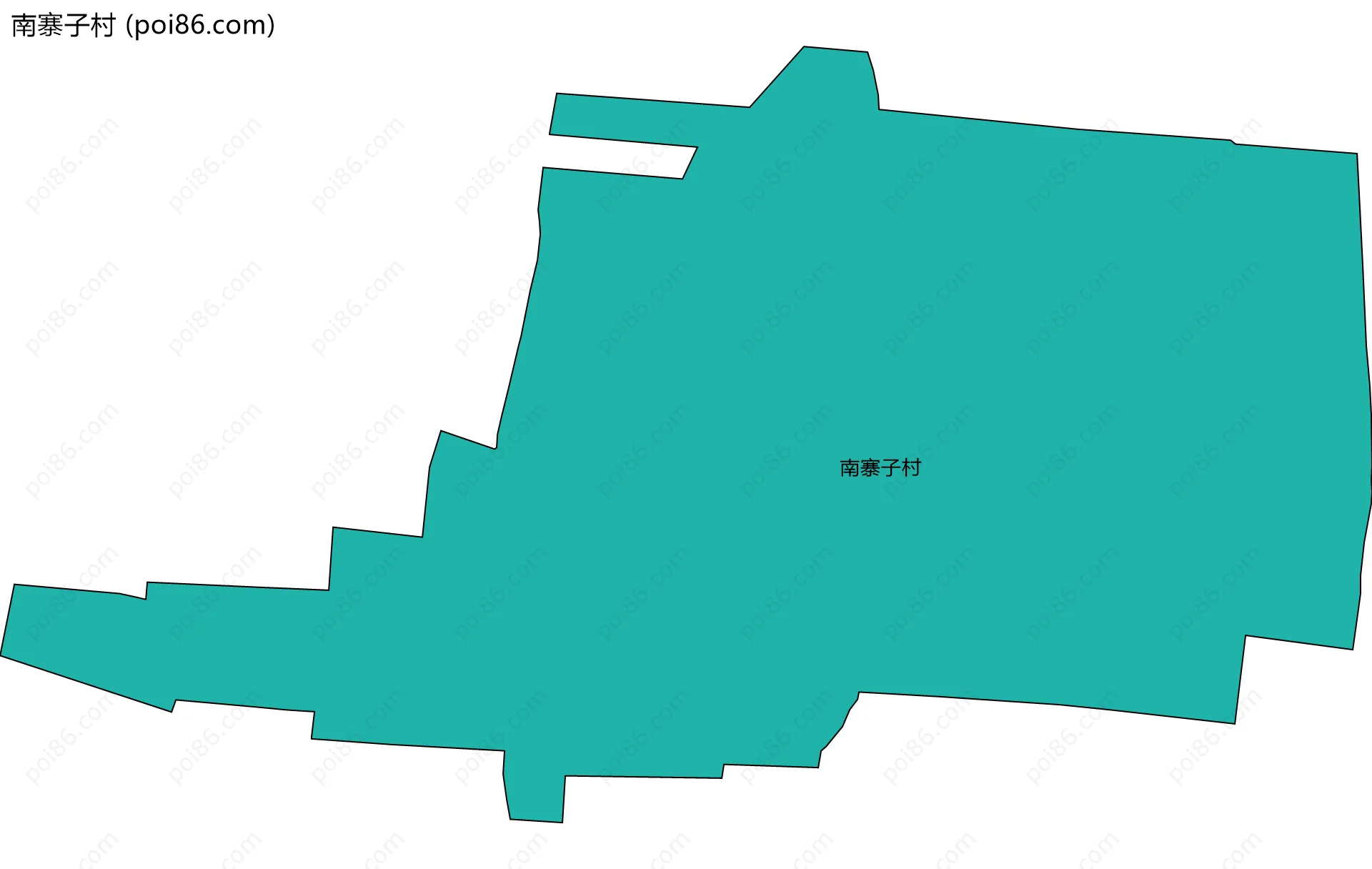南寨子村边界地图