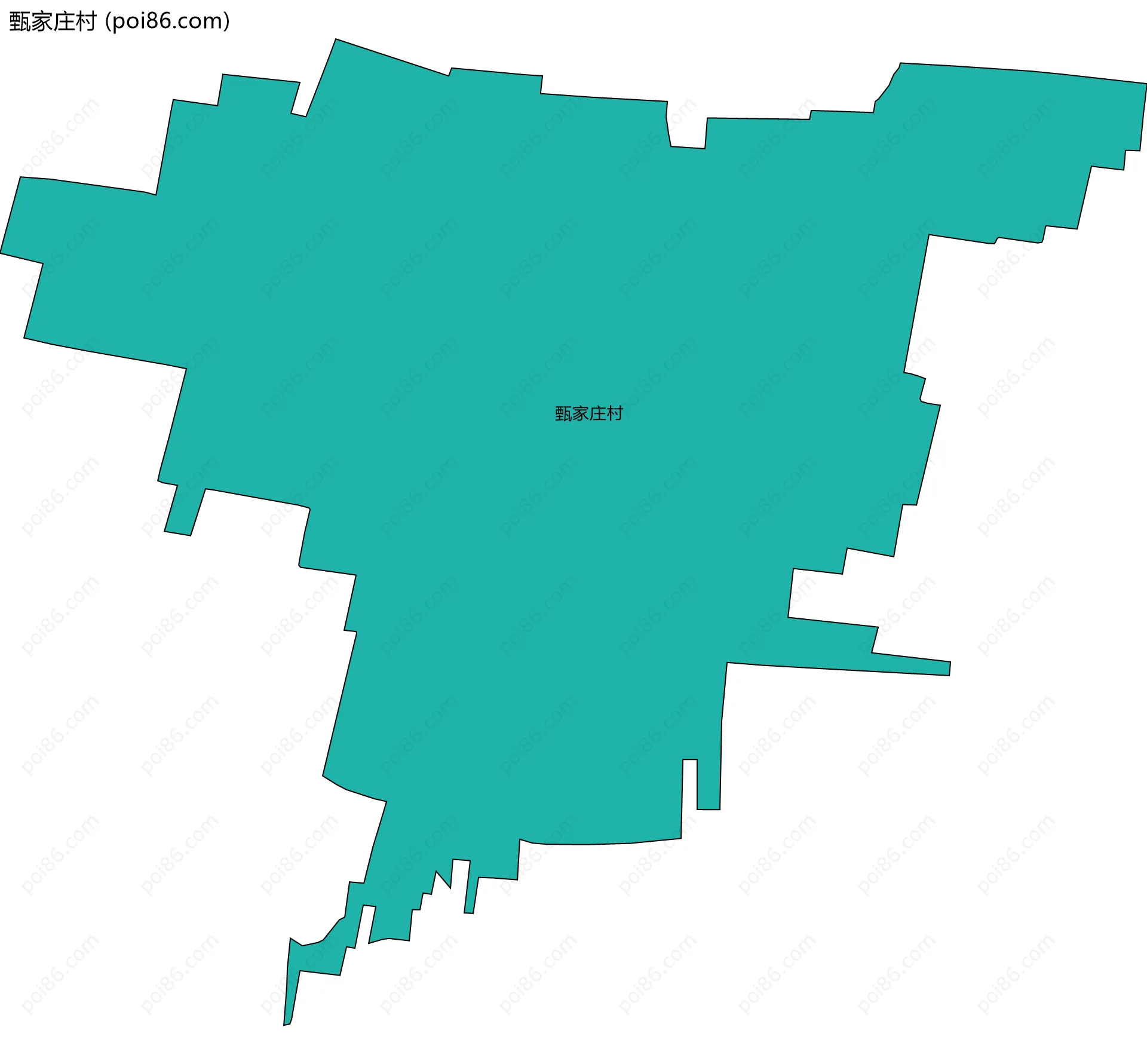 甄家庄村边界地图