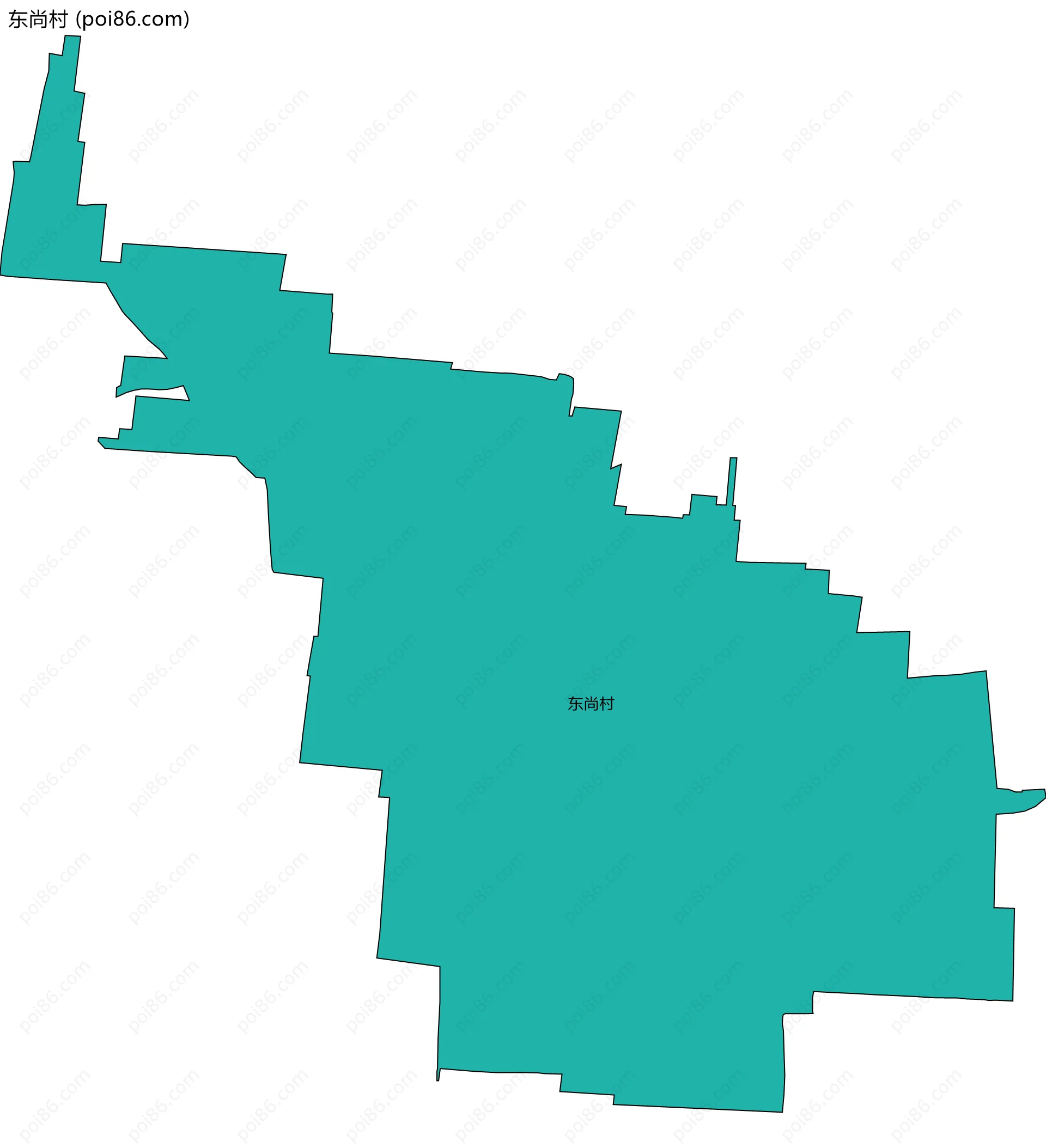东尚村边界地图