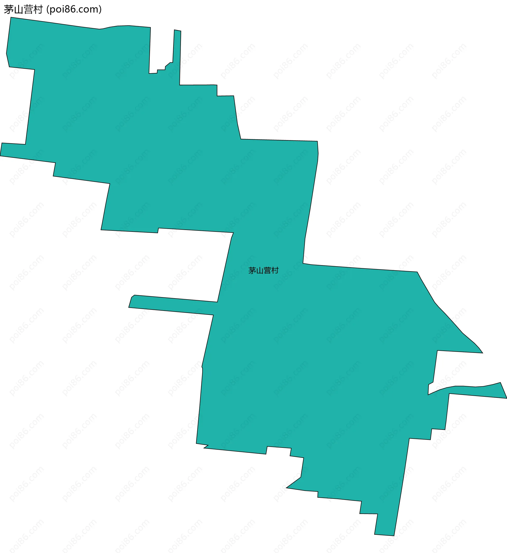 茅山营村边界地图