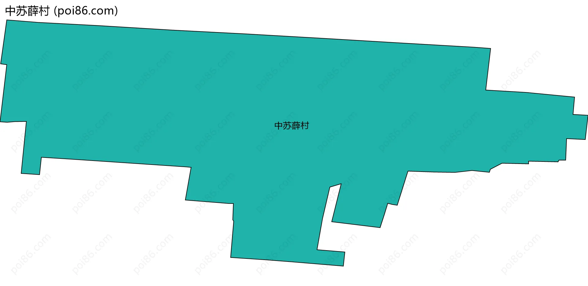 中苏薛村边界地图