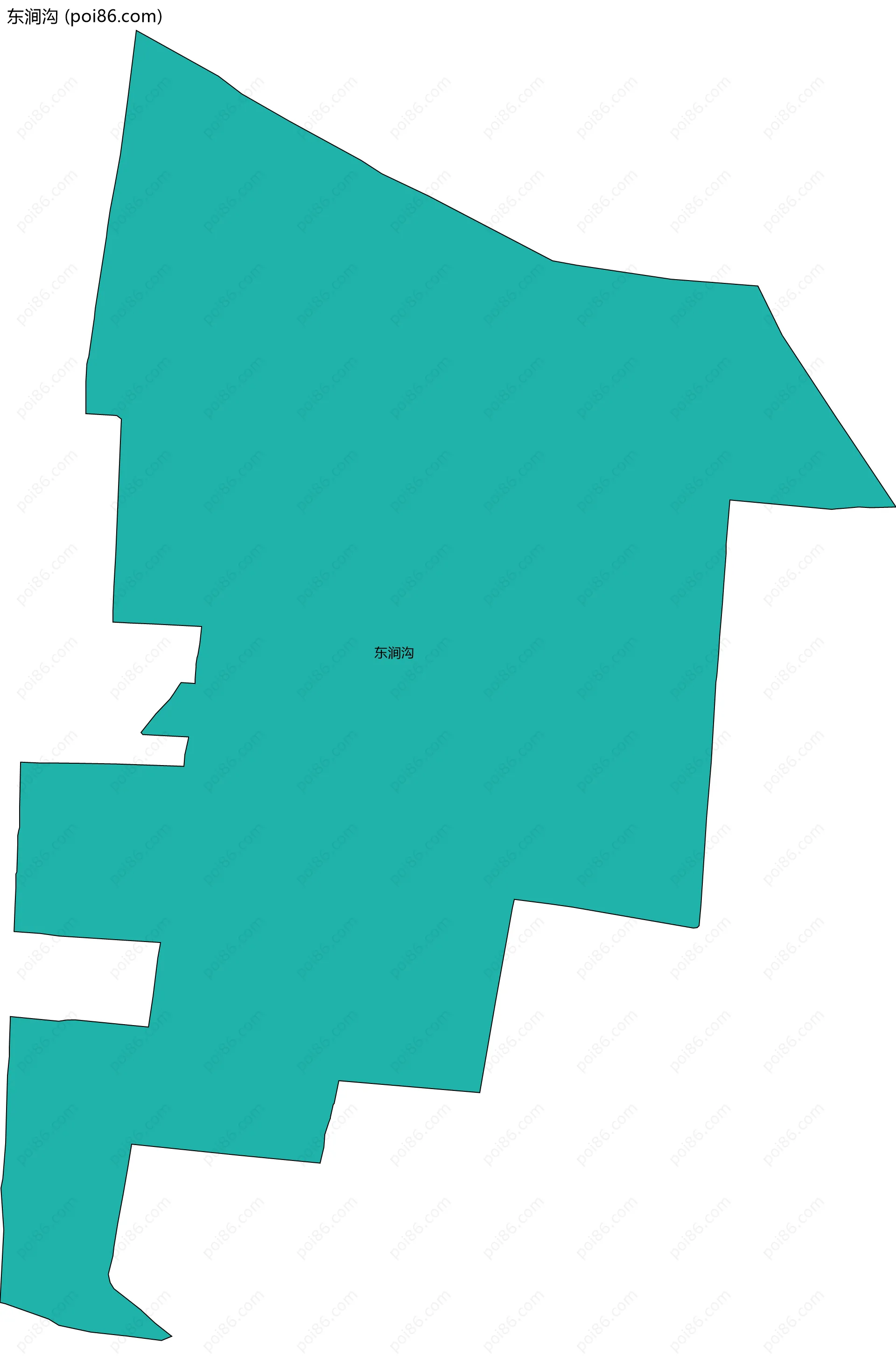 东涧沟边界地图