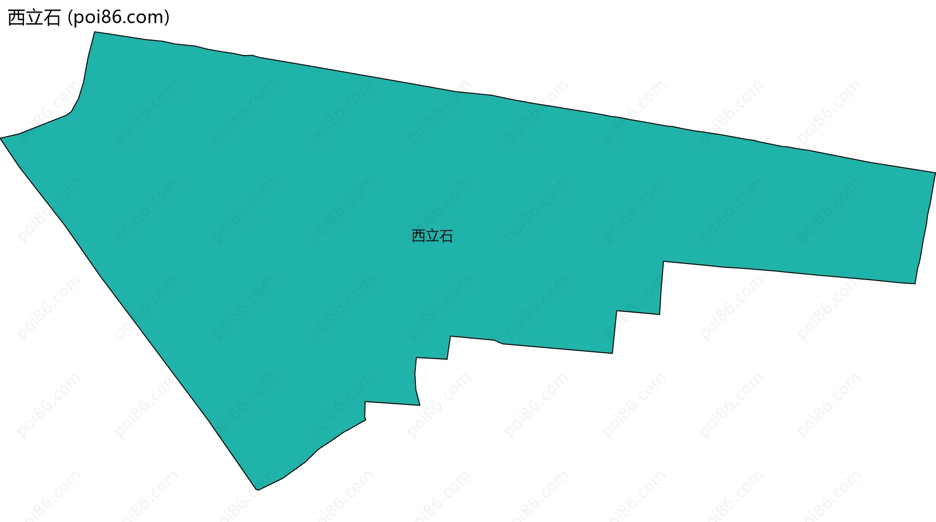 西立石边界地图