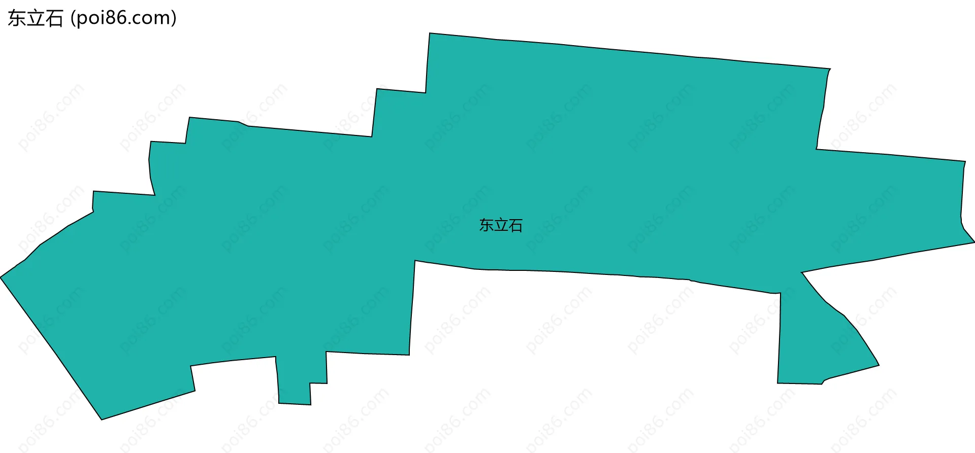 东立石边界地图