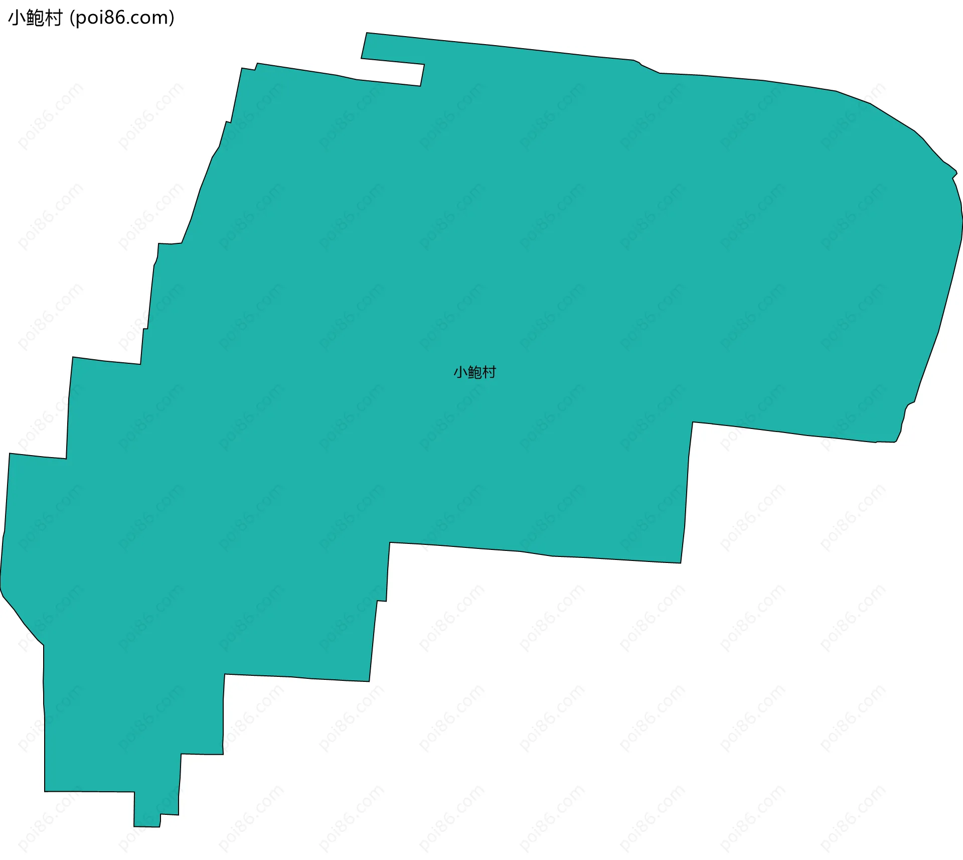 小鲍村边界地图