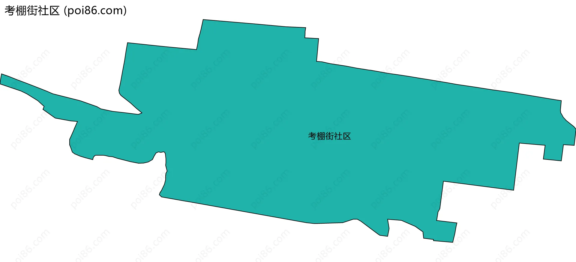 考棚街社区边界地图