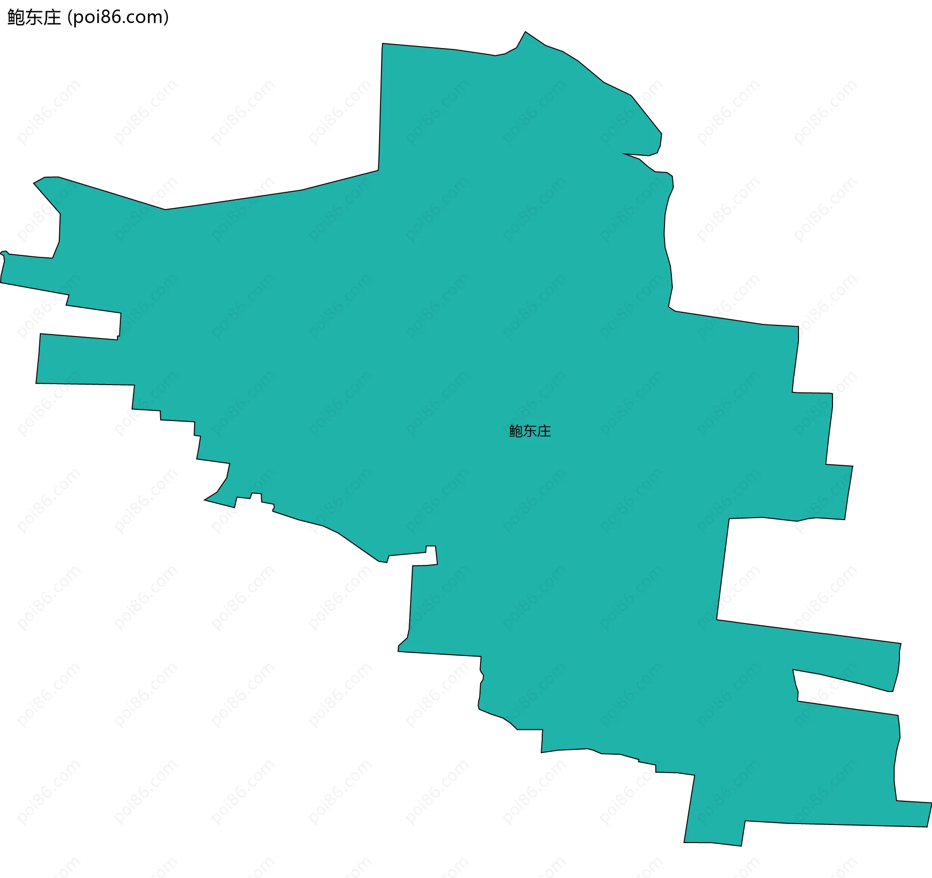 鲍东庄边界地图