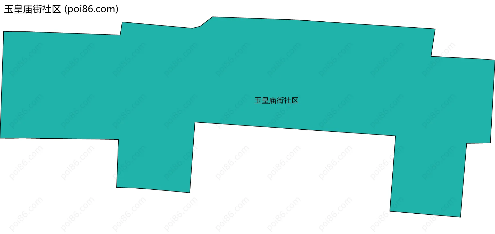 玉皇庙街社区边界地图