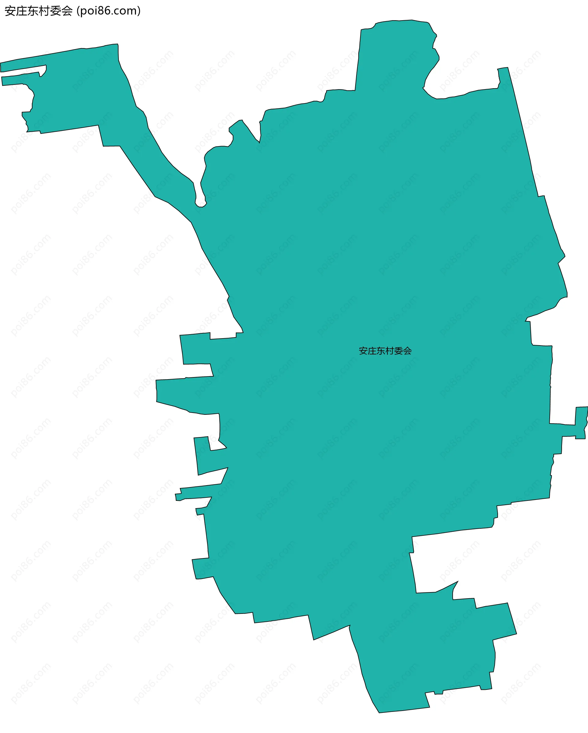 安庄东村委会边界地图