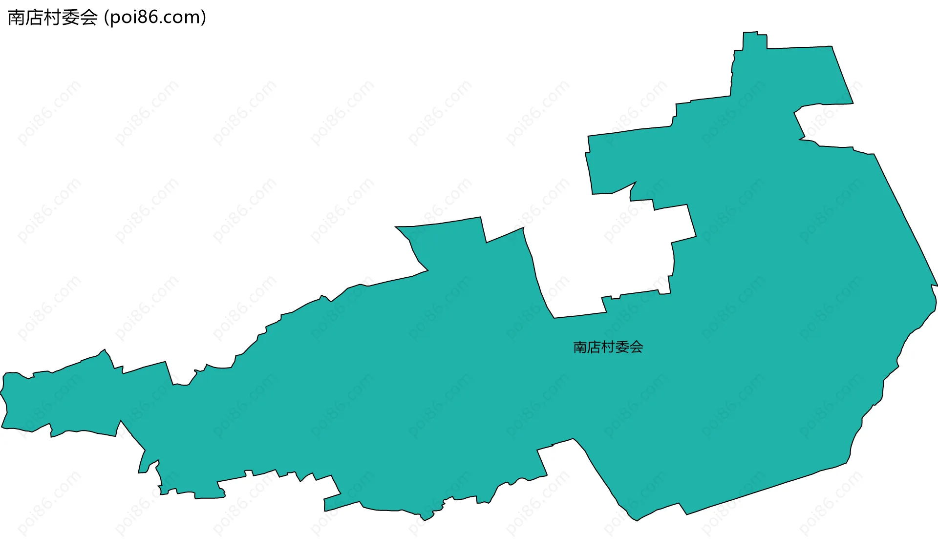 南店村委会边界地图