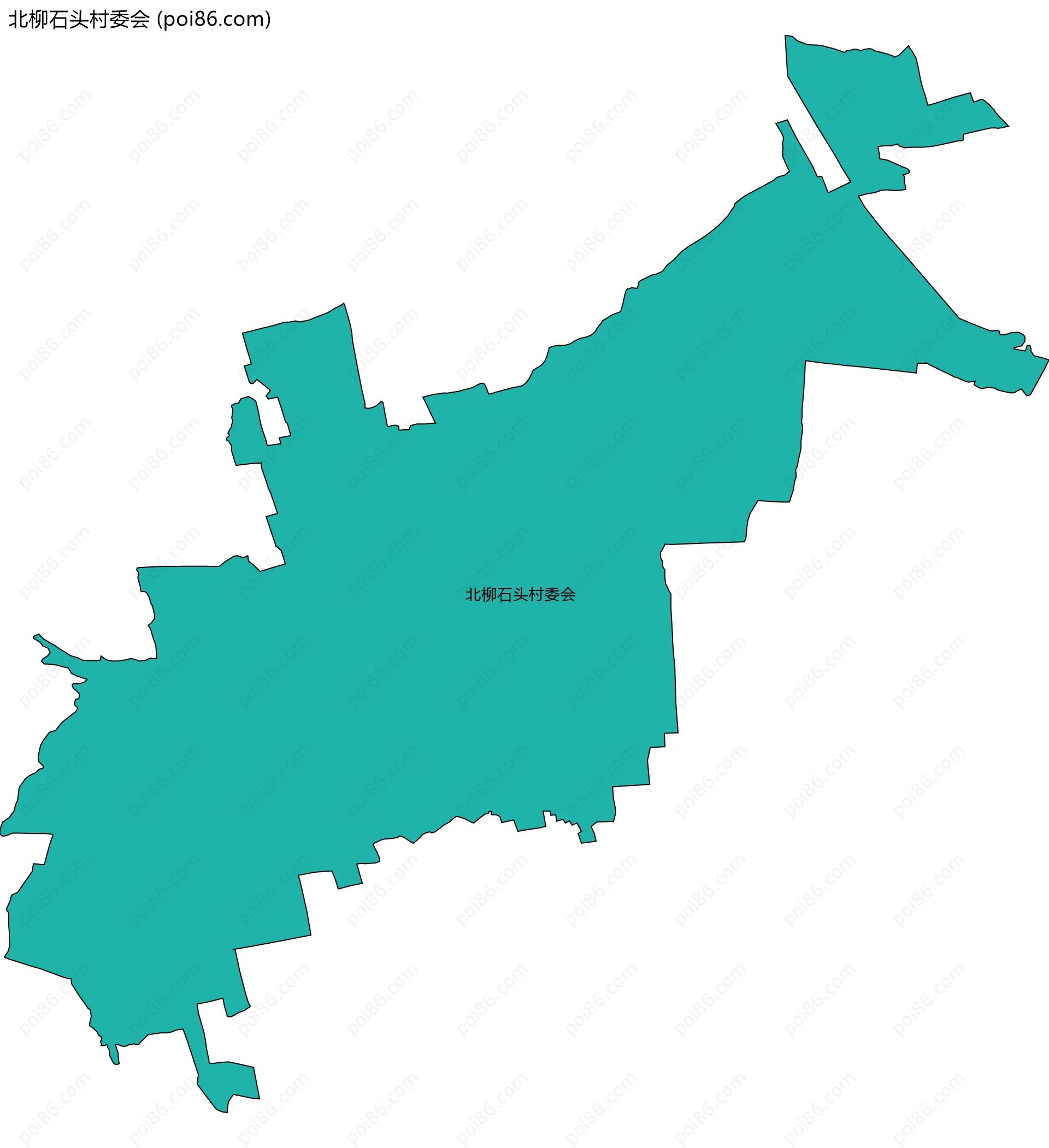 北柳石头村委会边界地图