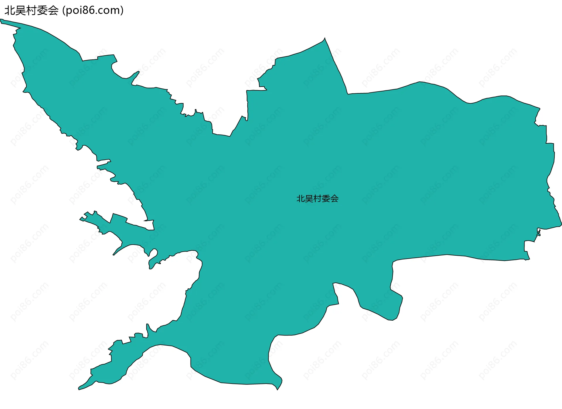 北吴村委会边界地图