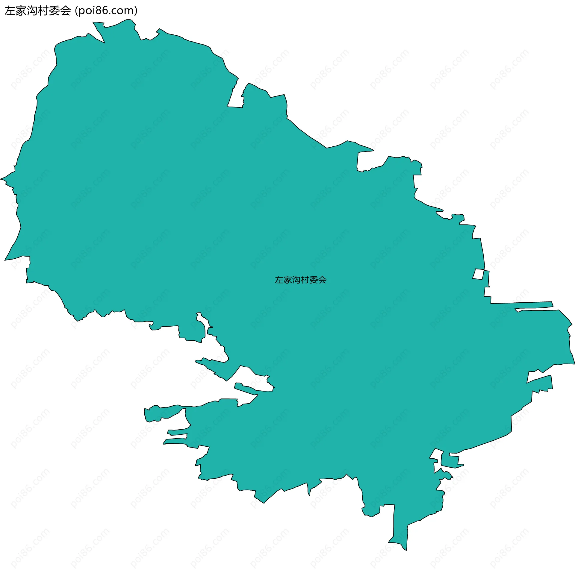 左家沟村委会边界地图
