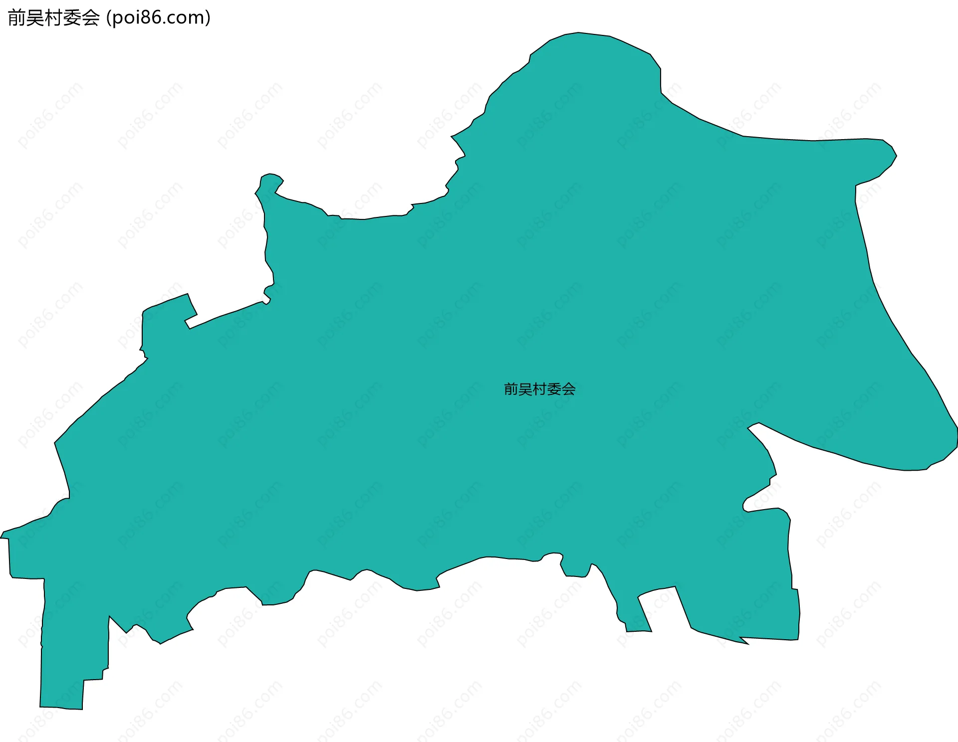 前吴村委会边界地图