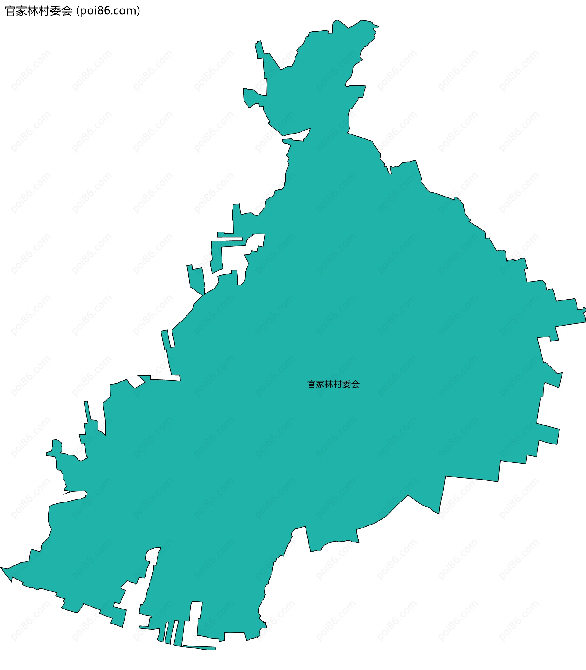 官家林村委会边界地图