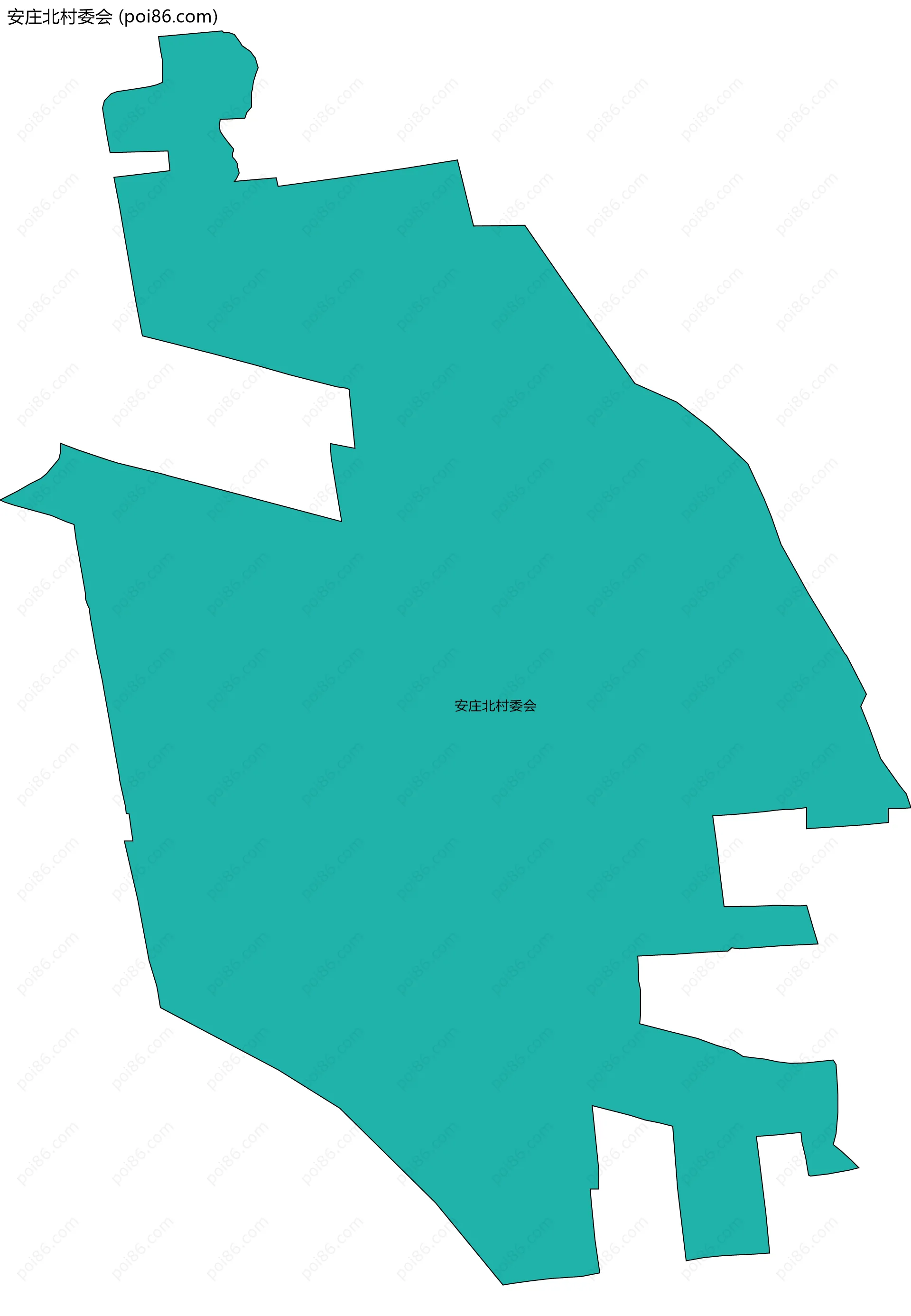 安庄北村委会边界地图