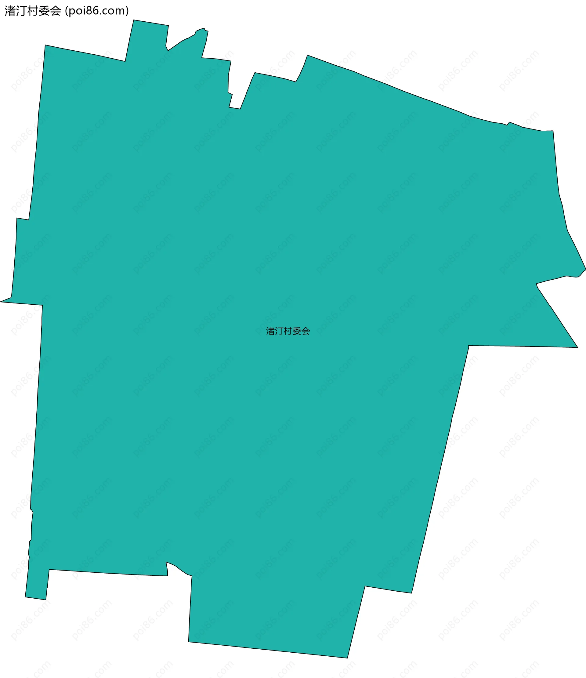渚汀村委会边界地图
