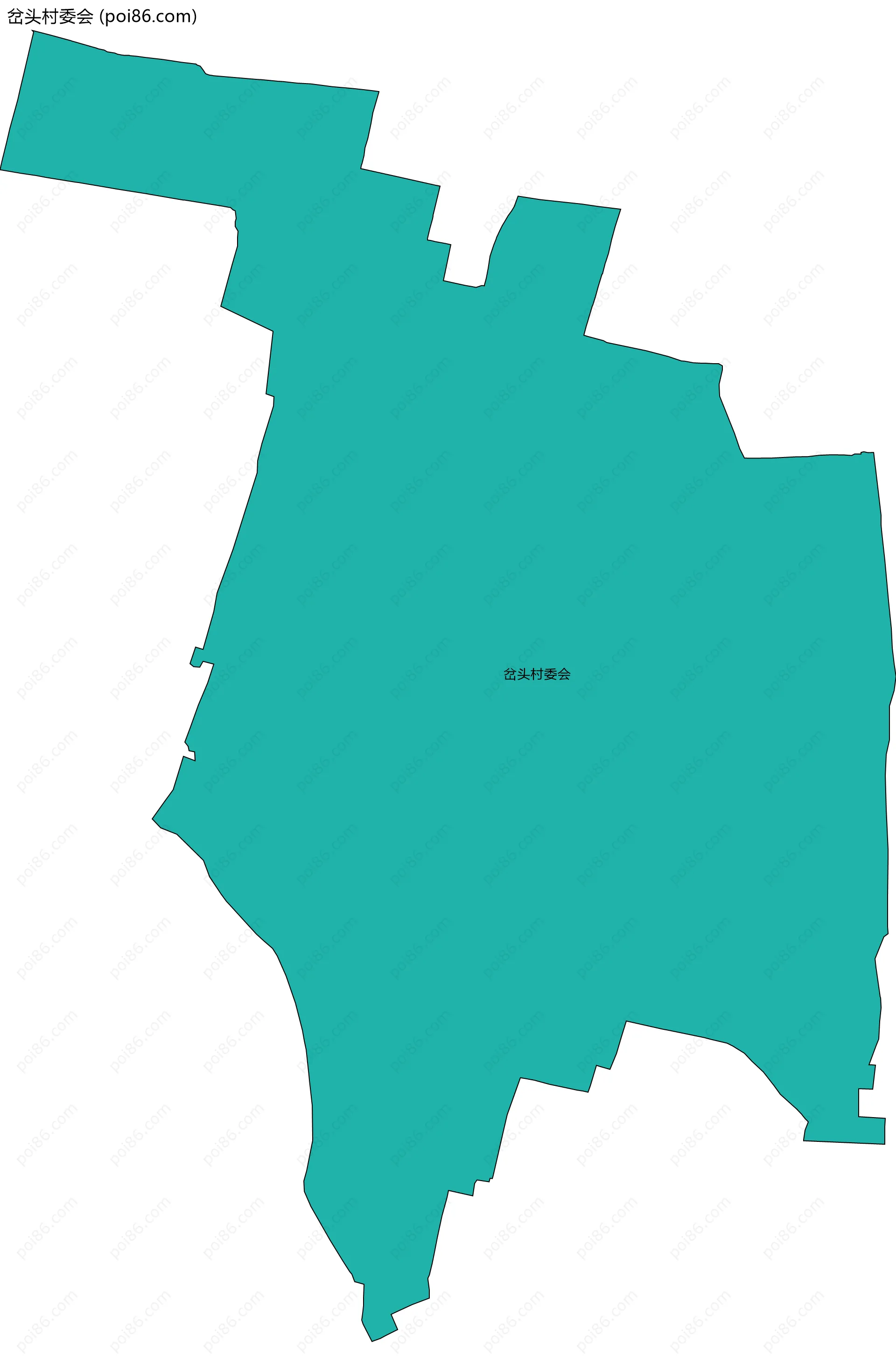 岔头村委会边界地图