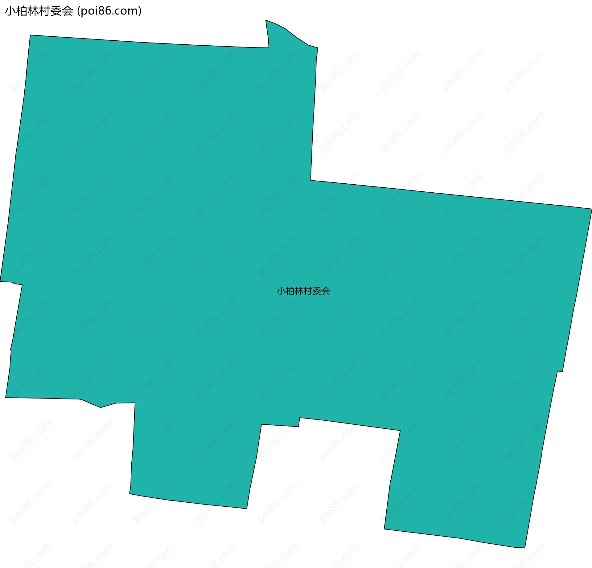 小柏林村委会边界地图