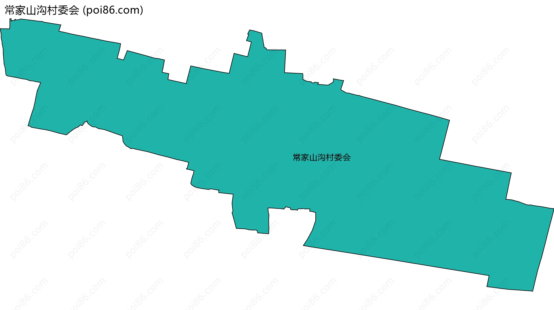常家山沟村委会边界地图