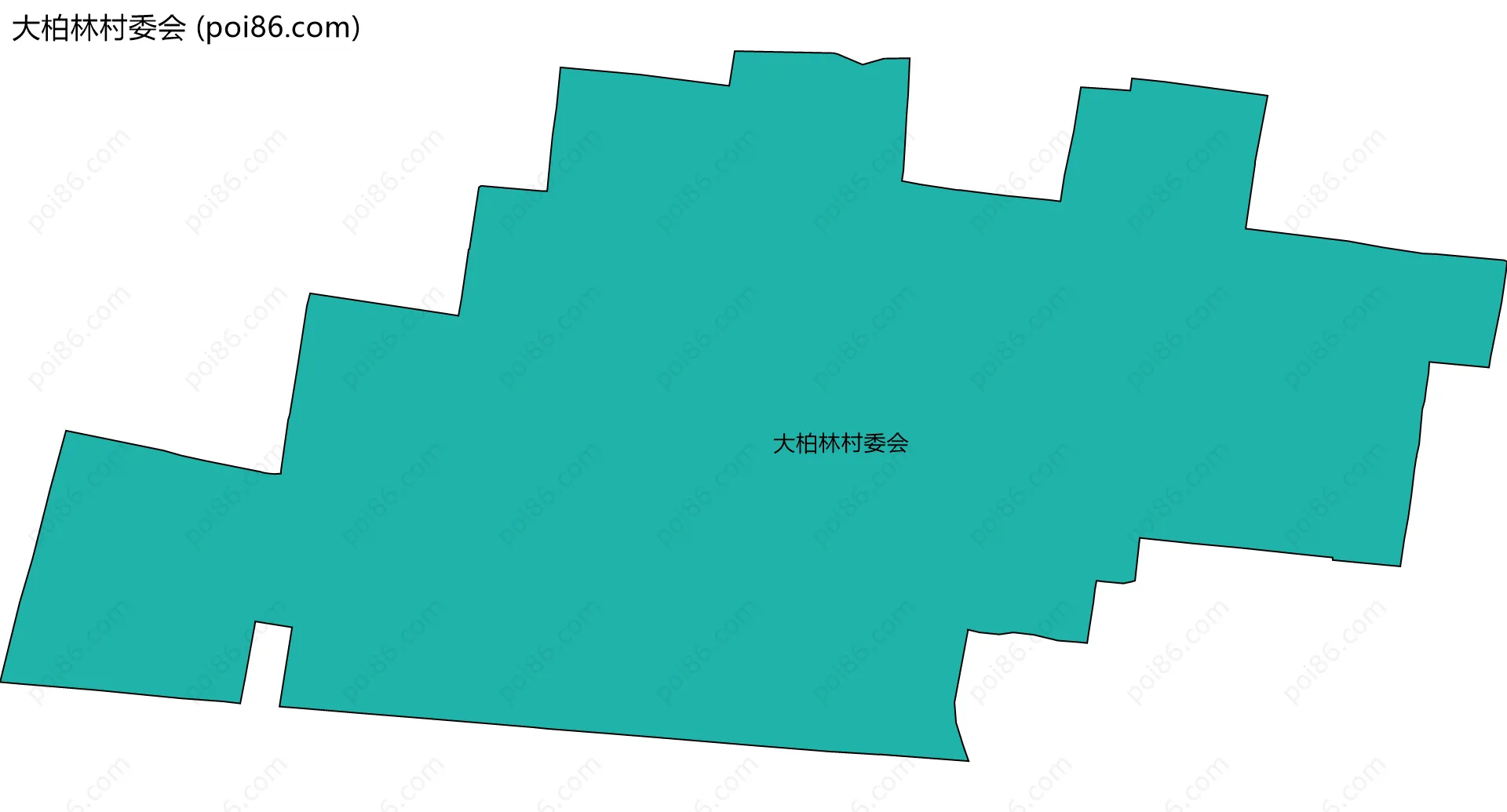 大柏林村委会边界地图