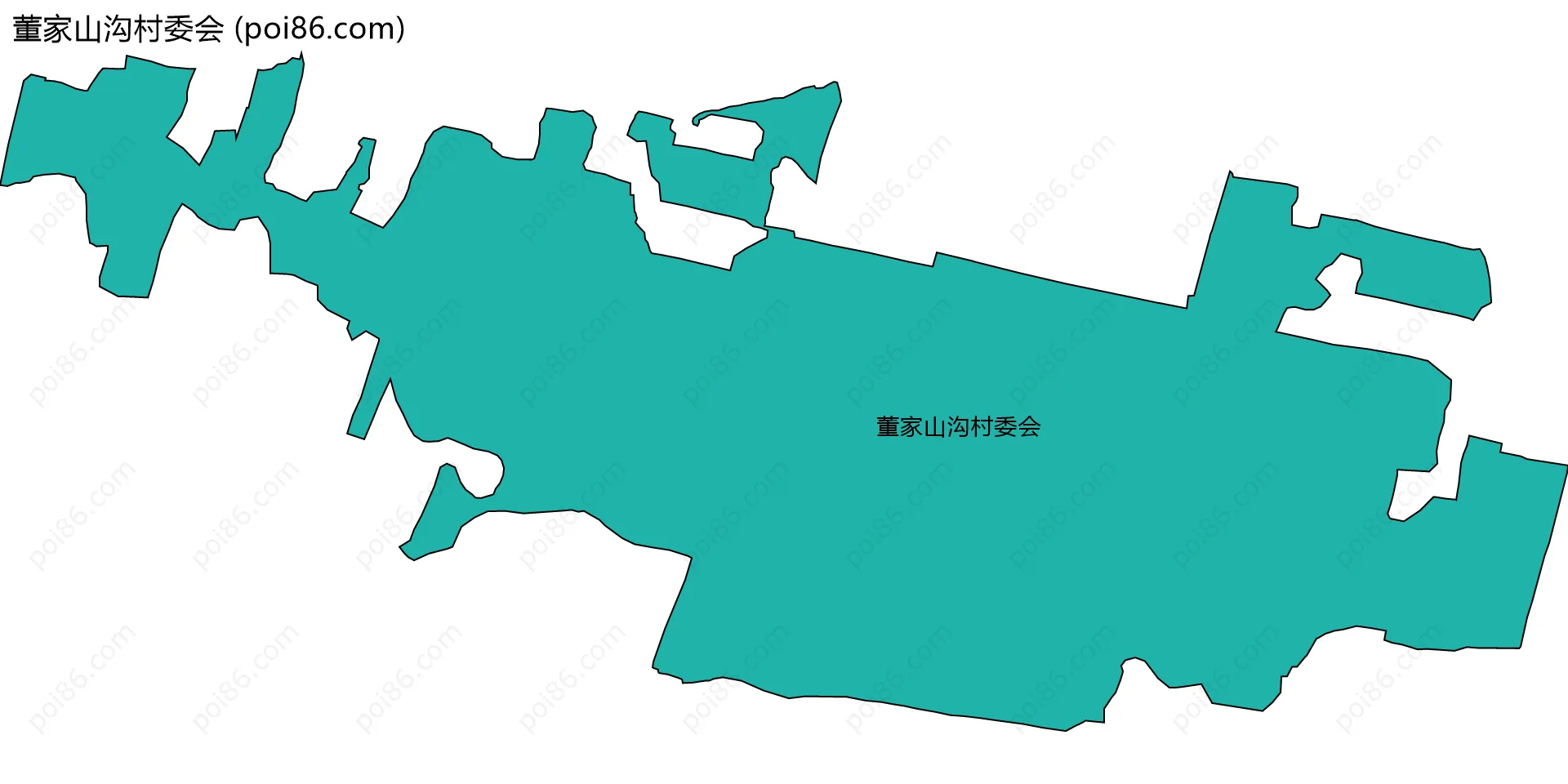 董家山沟村委会边界地图