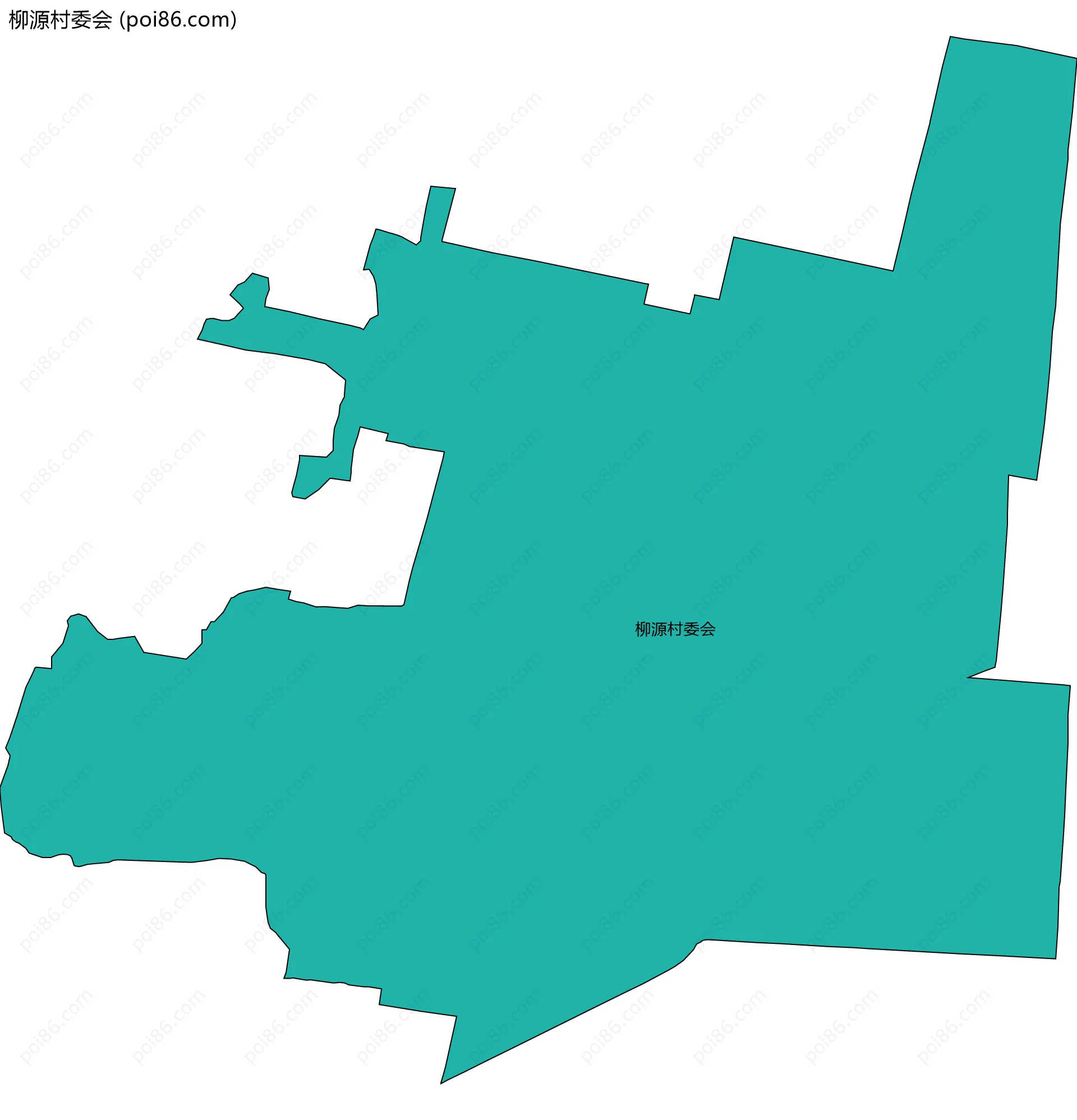 柳源村委会边界地图