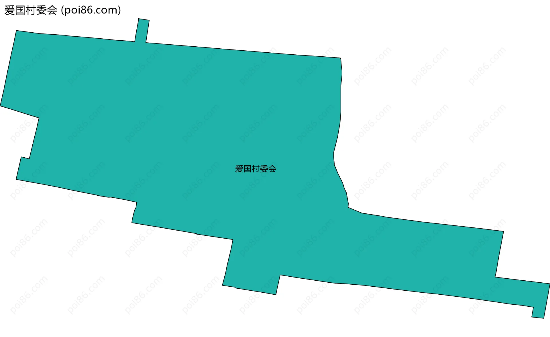 爱国村委会边界地图