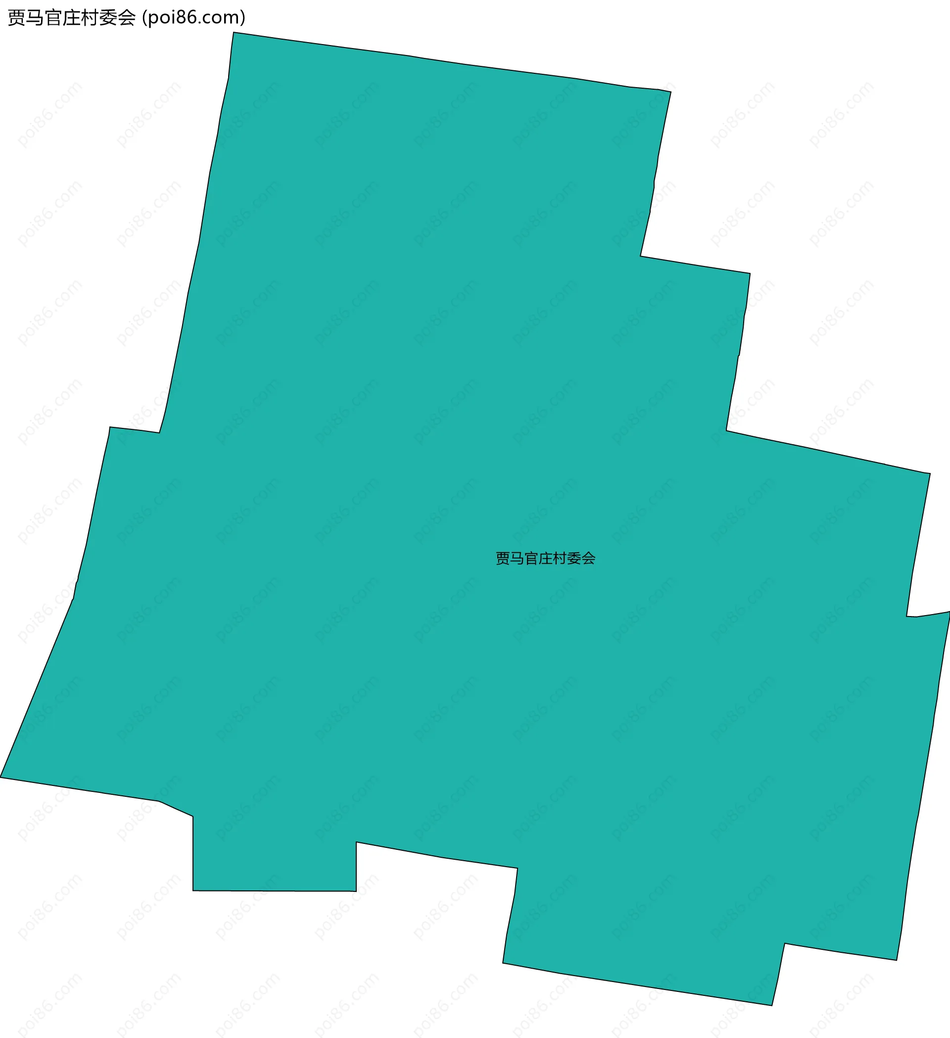 贾马官庄村委会边界地图