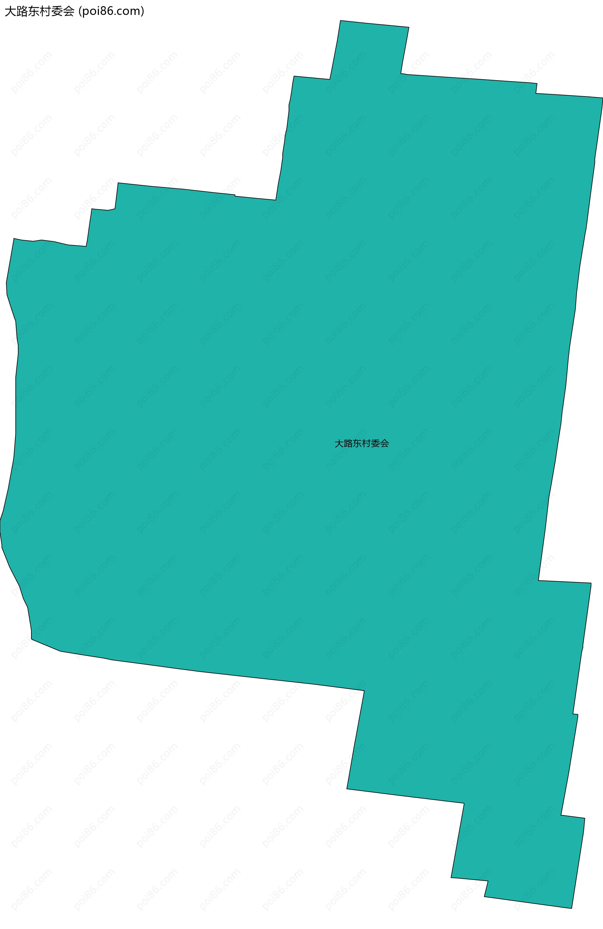 大路东村委会边界地图