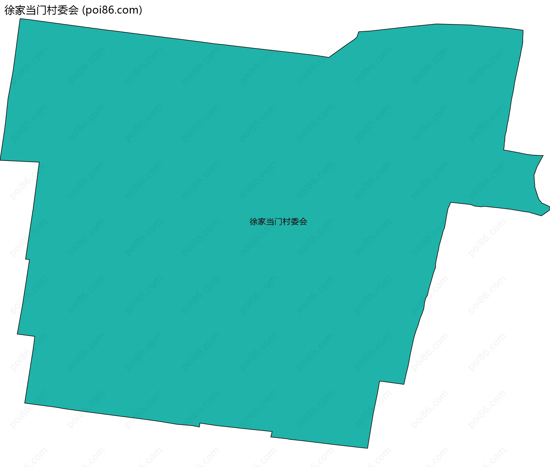 徐家当门村委会边界地图