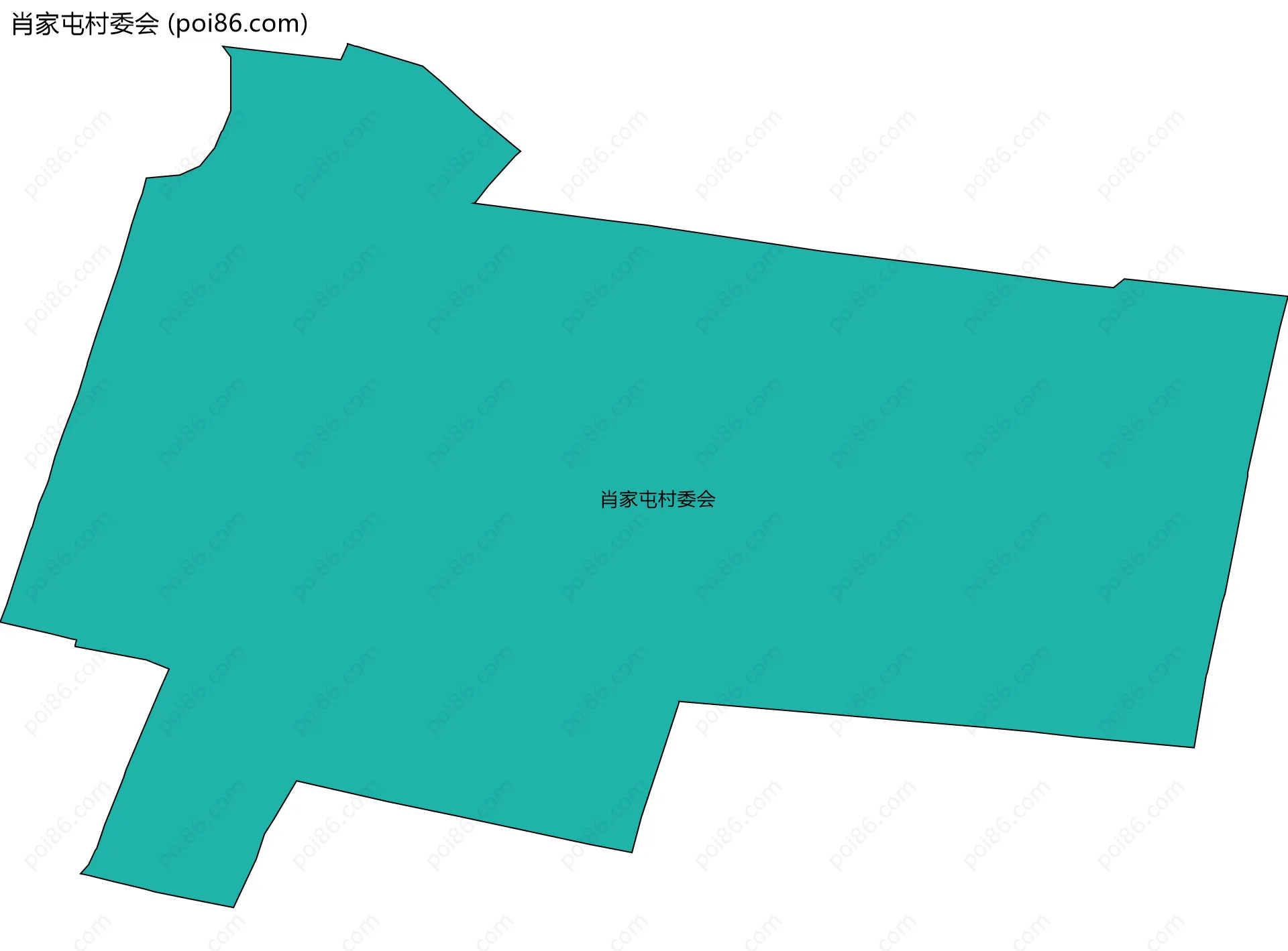 肖家屯村委会边界地图