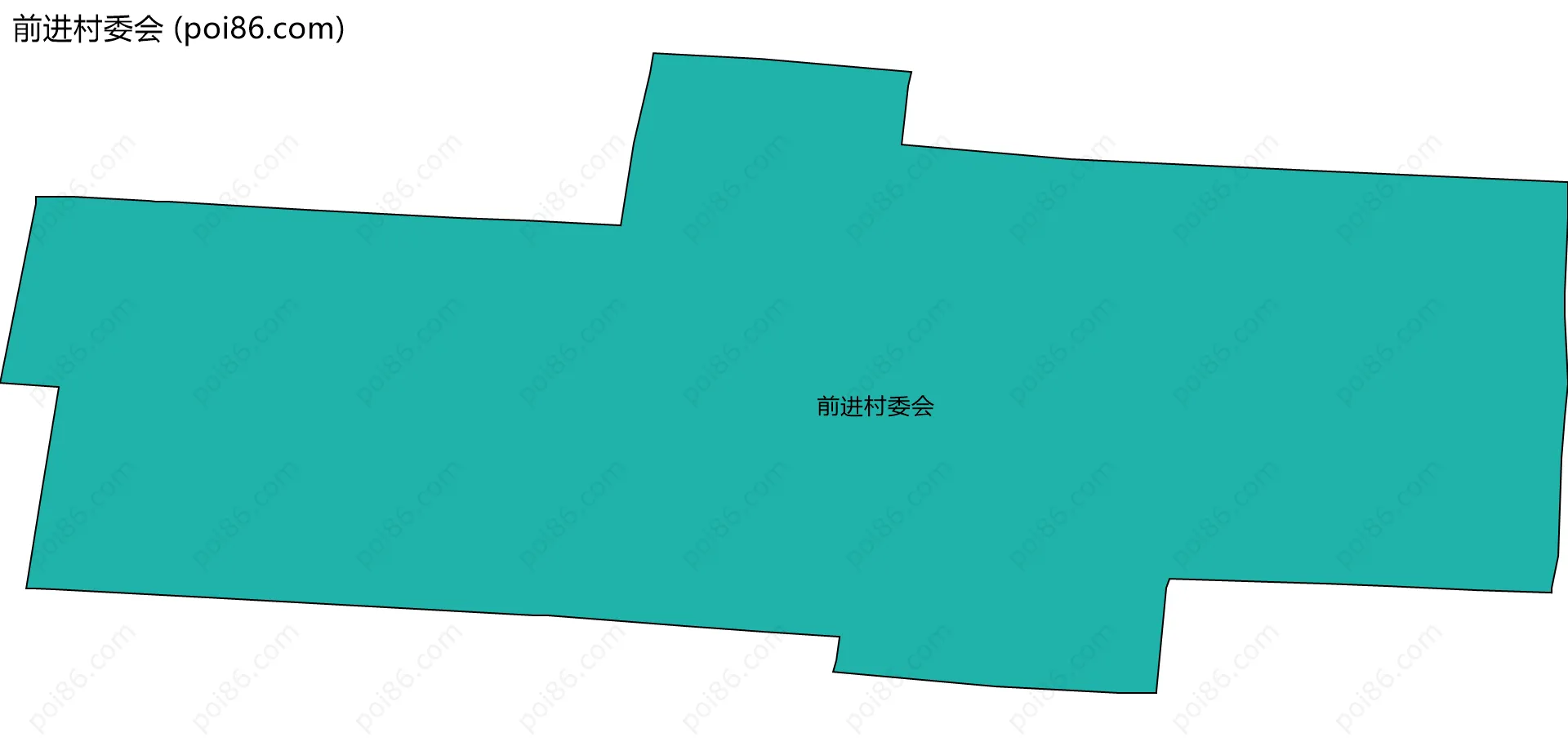 前进村委会边界地图