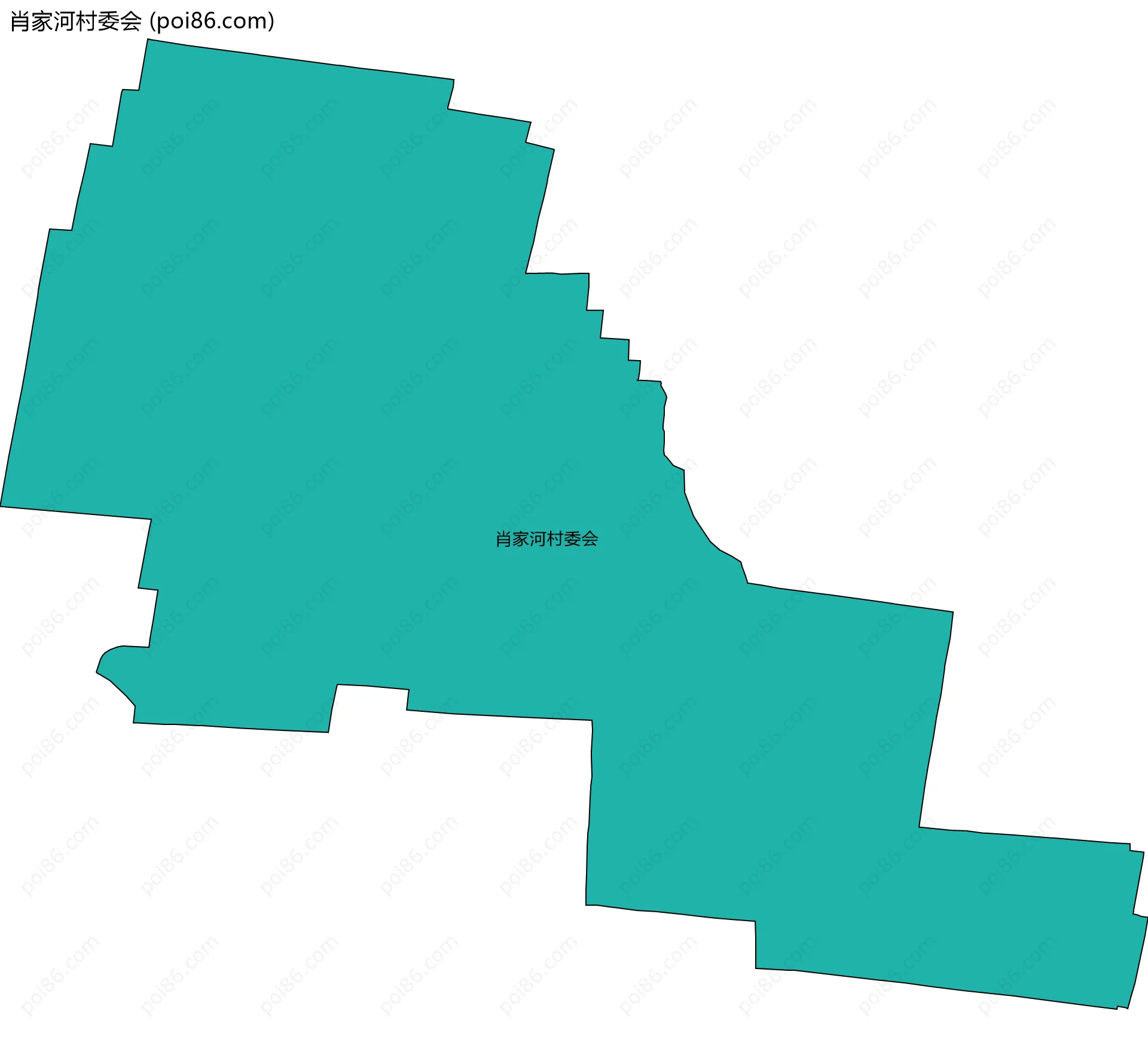 肖家河村委会边界地图