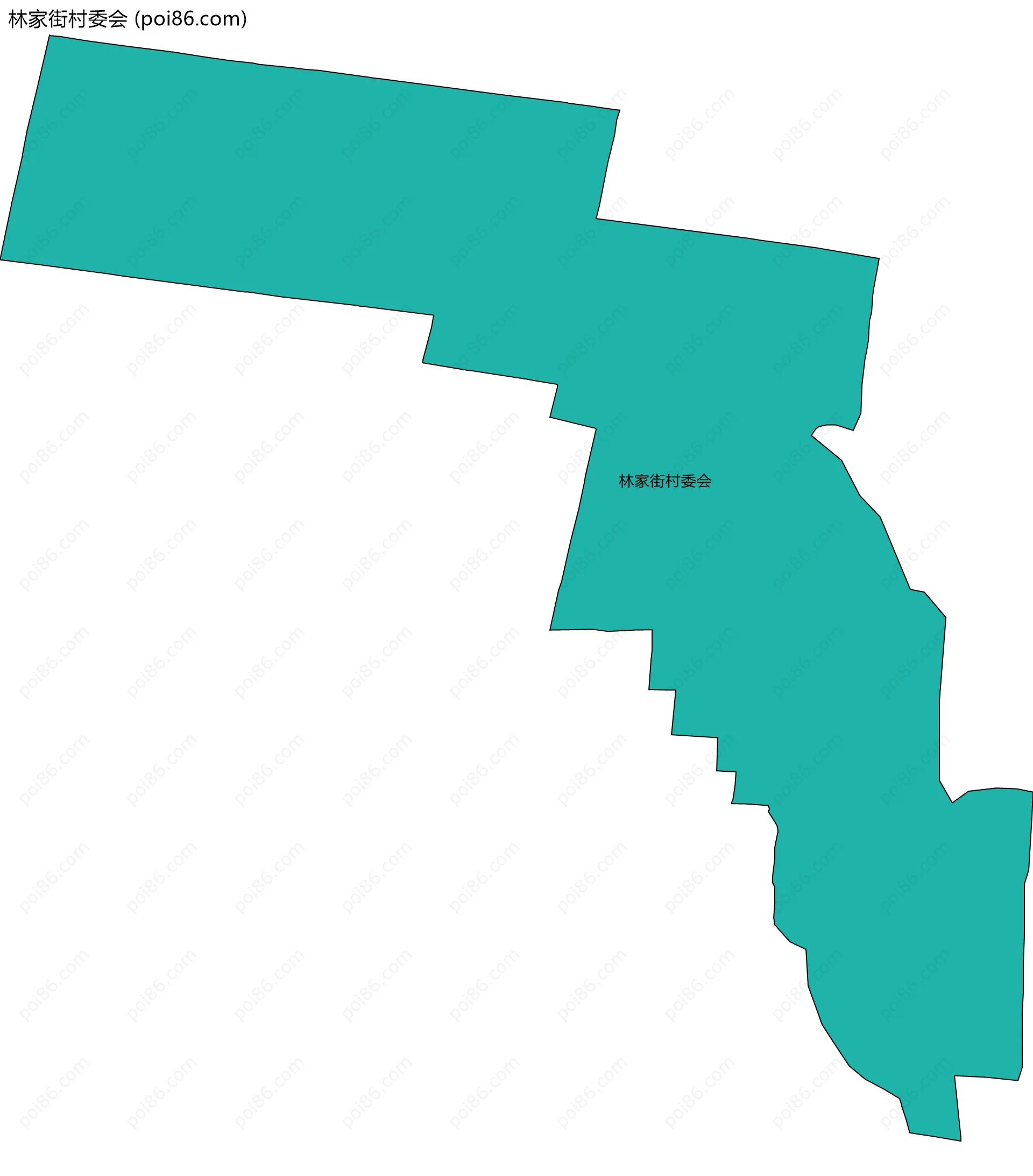 林家街村委会边界地图