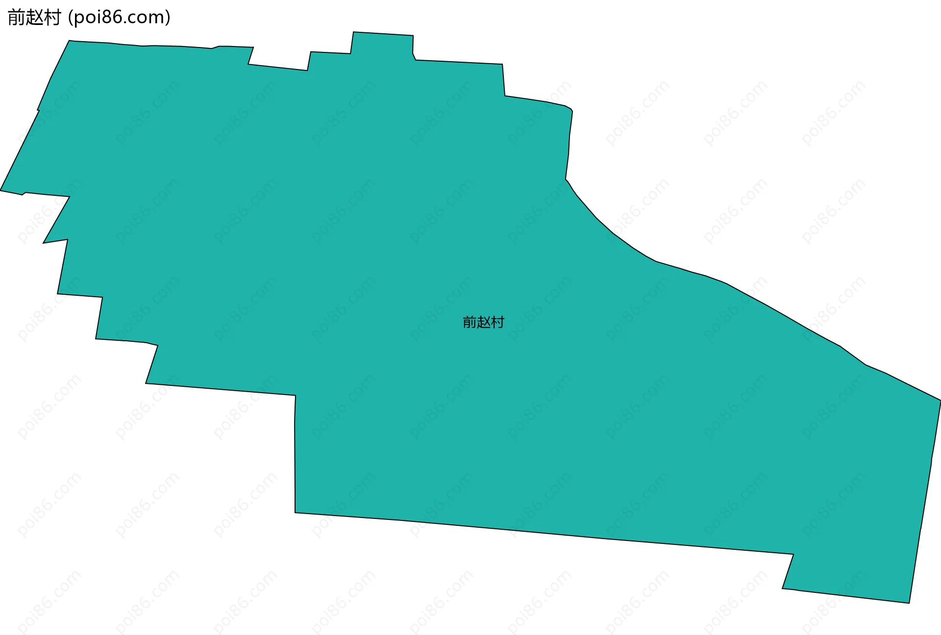 前赵村边界地图