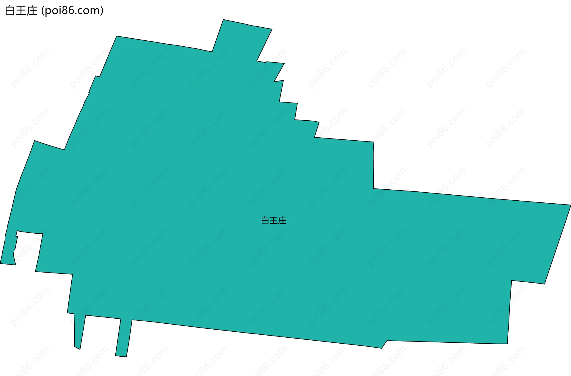 白王庄边界地图