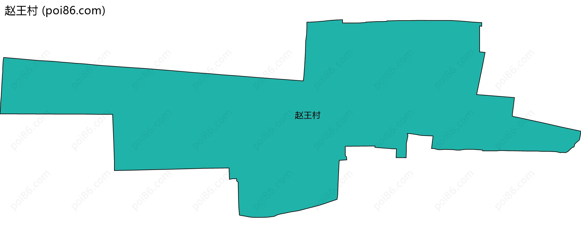 赵王村边界地图